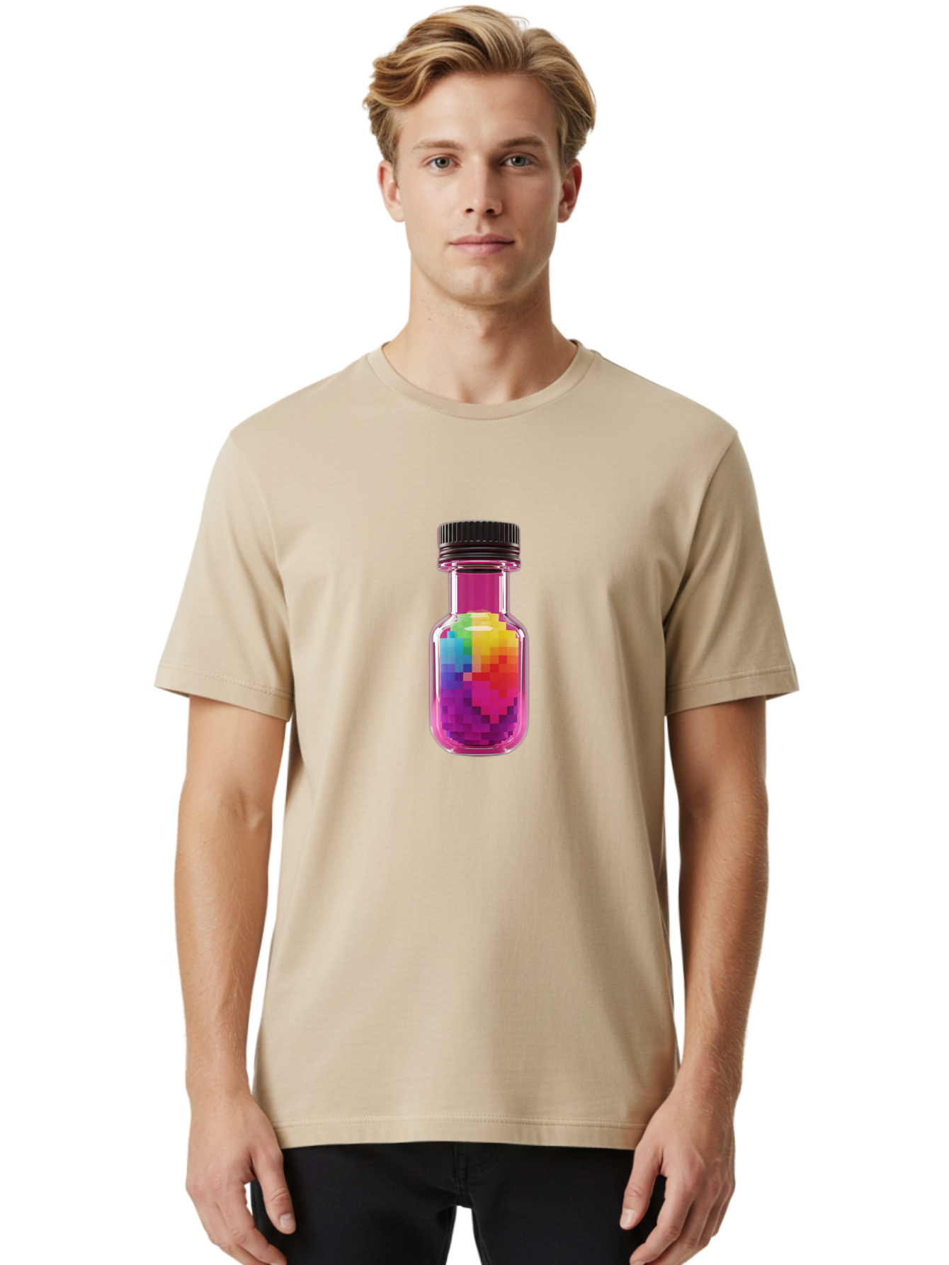 Pixel-Potion Men'S Graphic Tee, 100% Cotton, Comfortable Casual Summer Wear, Machine Washable, Vintage Camera, Old Camera, Antique Camera, Black Camera, Classic Photography, Photography Equipment, Nostalgic Device, Film Camera, Camera Art Bao754