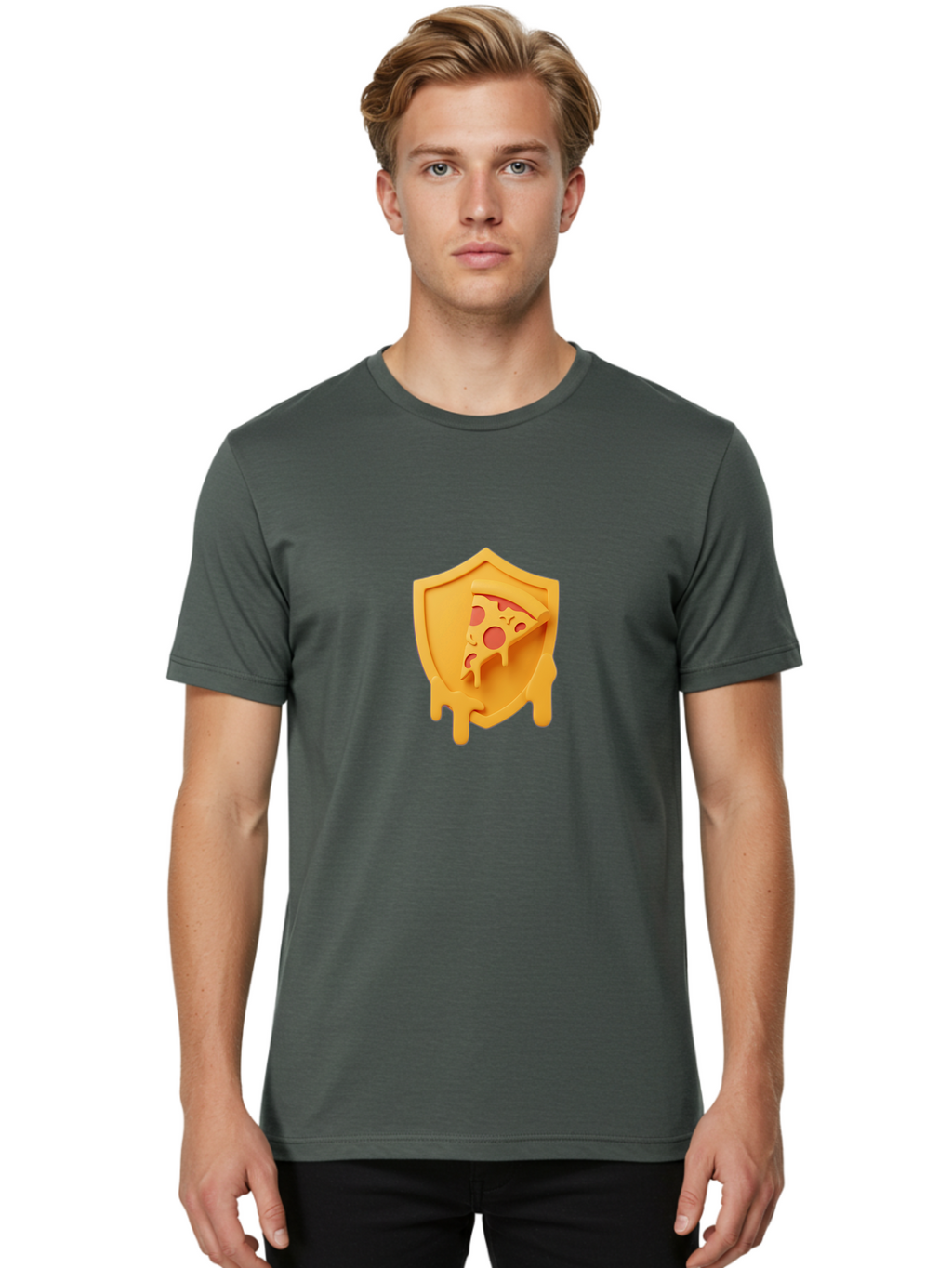 Pizza-Shield Men'S Graphic Tee, 100% Cotton, Comfortable Casual Summer Wear, Machine Washable, Vintage Camera, Old Camera, Antique Camera, Black Camera, Classic Photography, Photography Equipment, Nostalgic Device, Film Camera, Camera Art Bao755