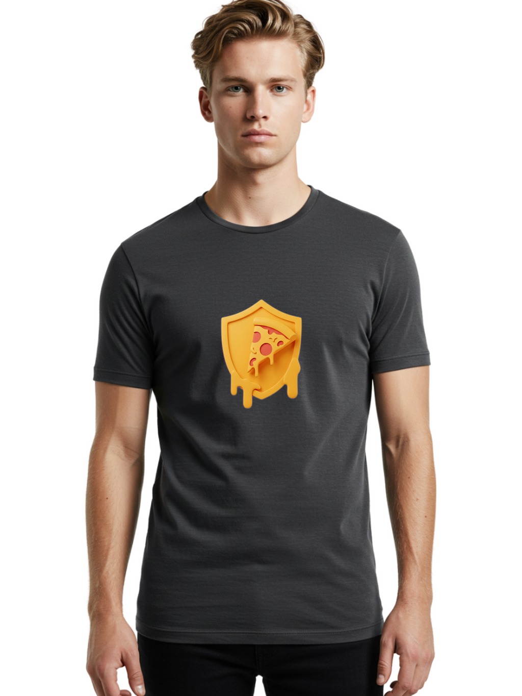 Pizza-Shield Men'S Graphic Tee, 100% Cotton, Comfortable Casual Summer Wear, Machine Washable, Vintage Camera, Old Camera, Antique Camera, Black Camera, Classic Photography, Photography Equipment, Nostalgic Device, Film Camera, Camera Art Bao755