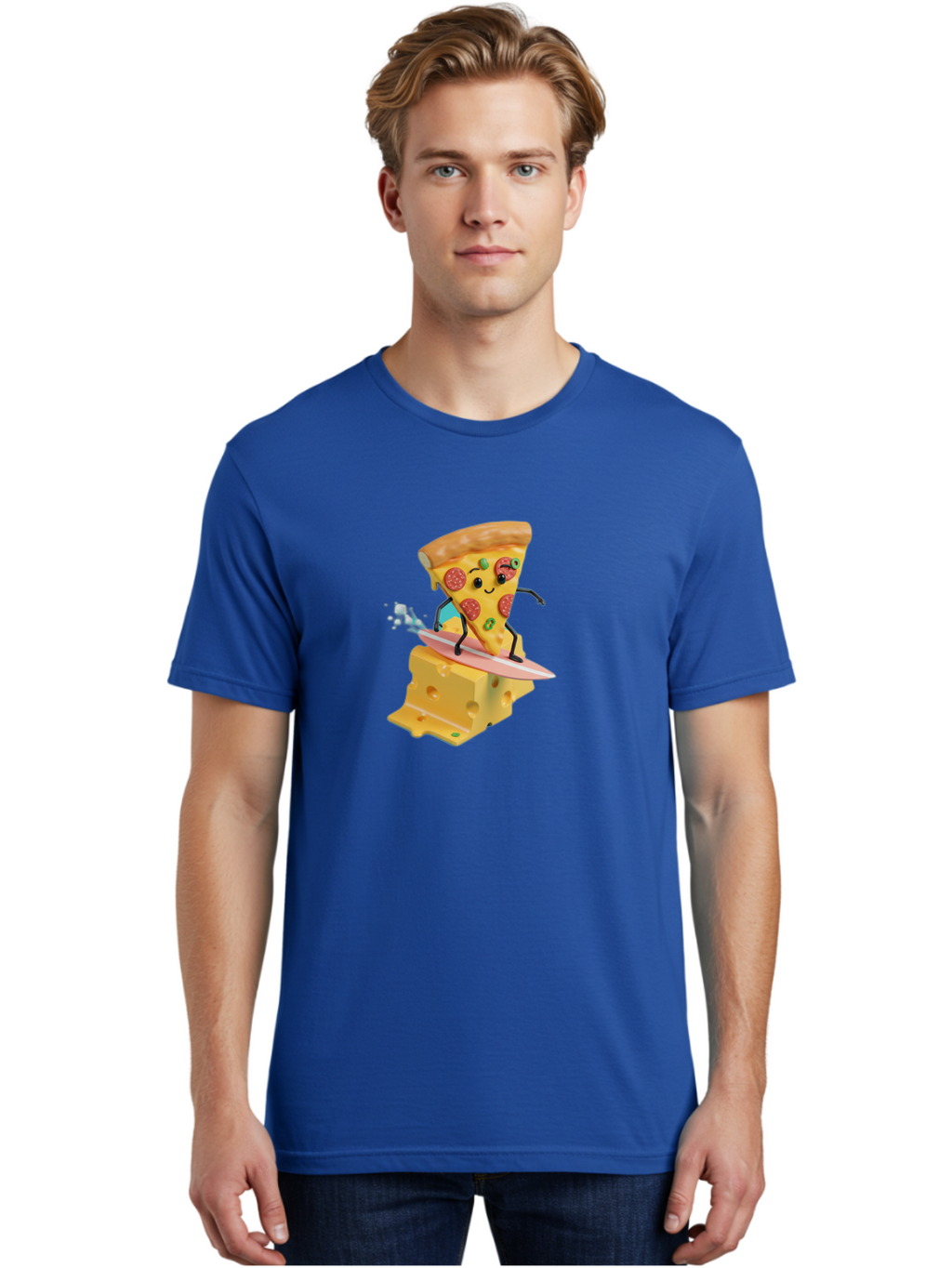 Pizza-Slice-Surfer Men'S Graphic Tee, 100% Cotton, Comfortable Casual Summer Wear, Machine Washable, Vintage Camera, Old Camera, Antique Camera, Black Camera, Classic Photography, Photography Equipment, Nostalgic Device, Film Camera, Bao756