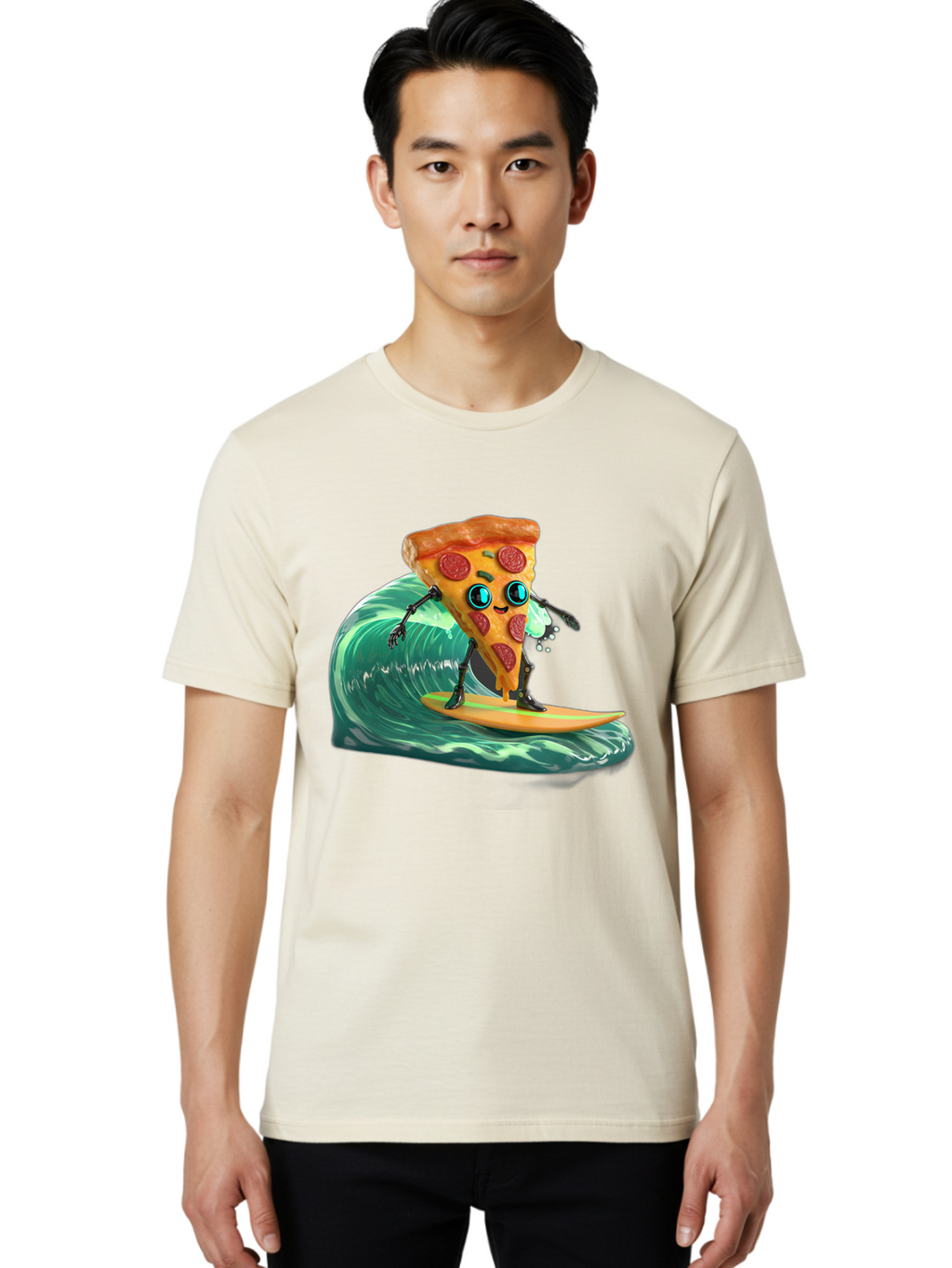 Pizza-Slice-Surfing Men'S Graphic Tee, 100% Cotton, Comfortable Casual Summer Wear, Machine Washable, Vintage Camera, Old Camera, Antique Camera, Black Camera, Classic Photography, Photography Equipment, Nostalgic Device, Film Camera, Bao757