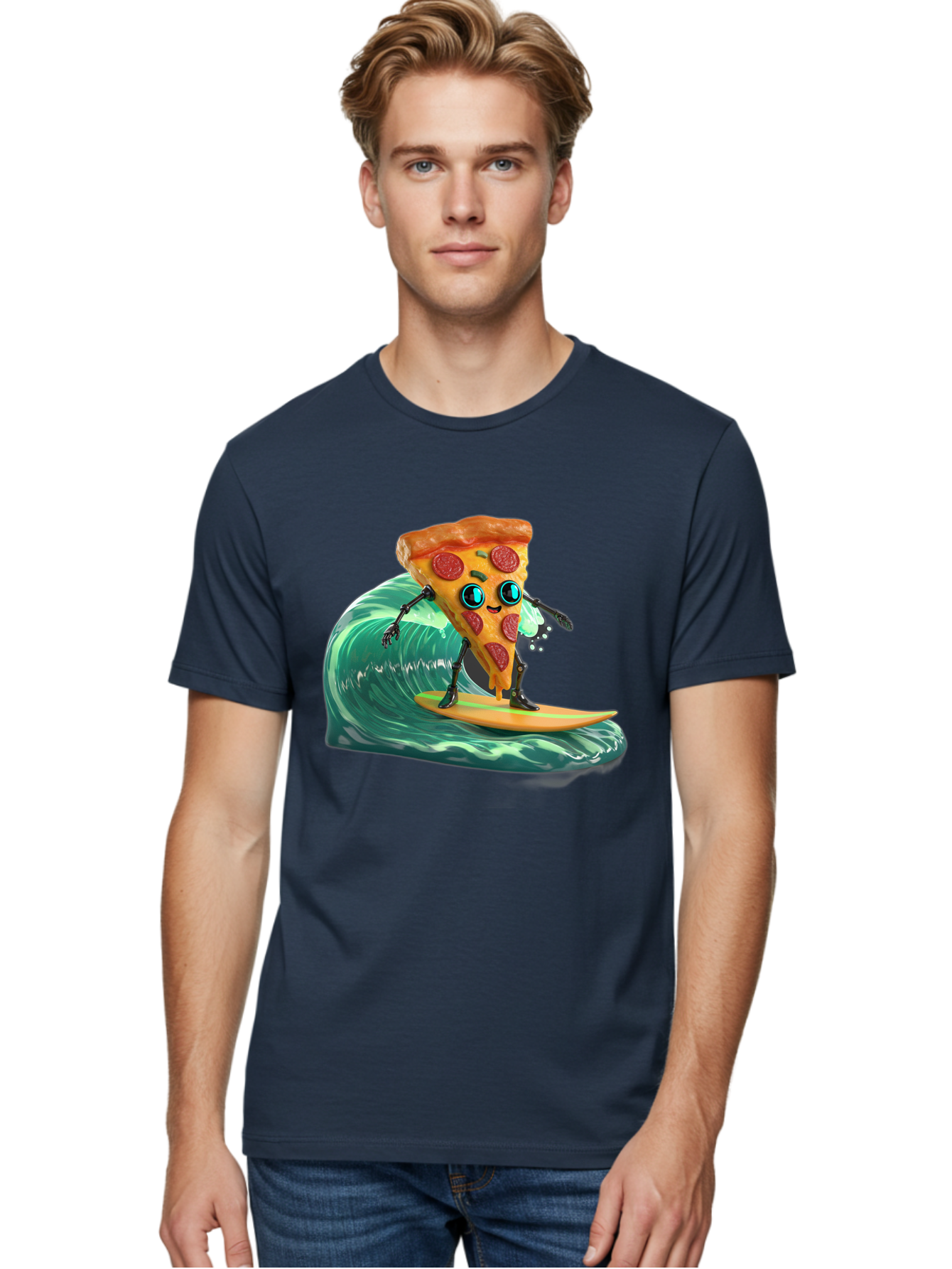 Pizza-Slice-Surfing Men'S Graphic Tee, 100% Cotton, Comfortable Casual Summer Wear, Machine Washable, Vintage Camera, Old Camera, Antique Camera, Black Camera, Classic Photography, Photography Equipment, Nostalgic Device, Film Camera, Bao757