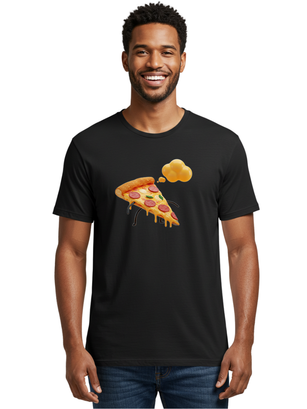 Pizza-Slice-With-Legs Men'S Graphic Tee, 100% Cotton, Comfortable Casual Summer Wear, Machine Washable, Vintage Camera, Old Camera, Antique Camera, Black Camera, Classic Photography, Photography Equipment, Nostalgic Device, Film Camera, Bao758