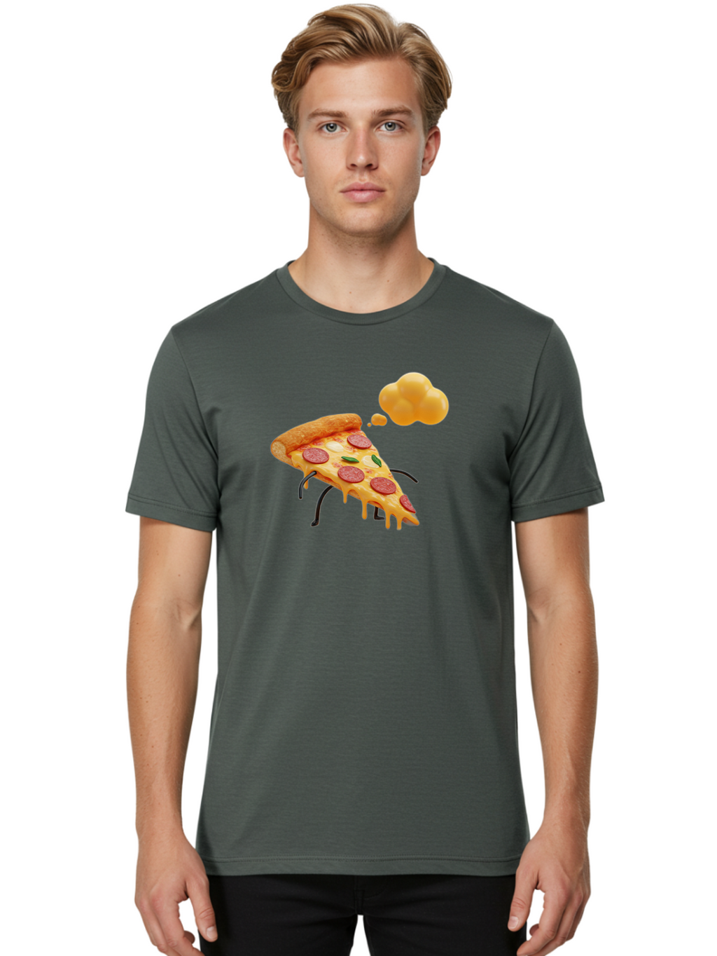 Pizza-Slice-With-Legs Men'S Graphic Tee, 100% Cotton, Comfortable Casual Summer Wear, Machine Washable, Vintage Camera, Old Camera, Antique Camera, Black Camera, Classic Photography, Photography Equipment, Nostalgic Device, Film Camera, Bao758