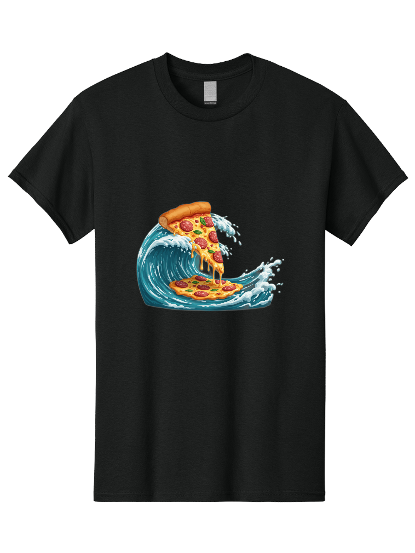 Pizza-Surfing-Wave Men'S Graphic Tee, 100% Cotton, Comfortable Casual Summer Wear, Machine Washable, Vintage Camera, Old Camera, Antique Camera, Black Camera, Classic Photography, Photography Equipment, Nostalgic Device, Film Camera, Bao759
