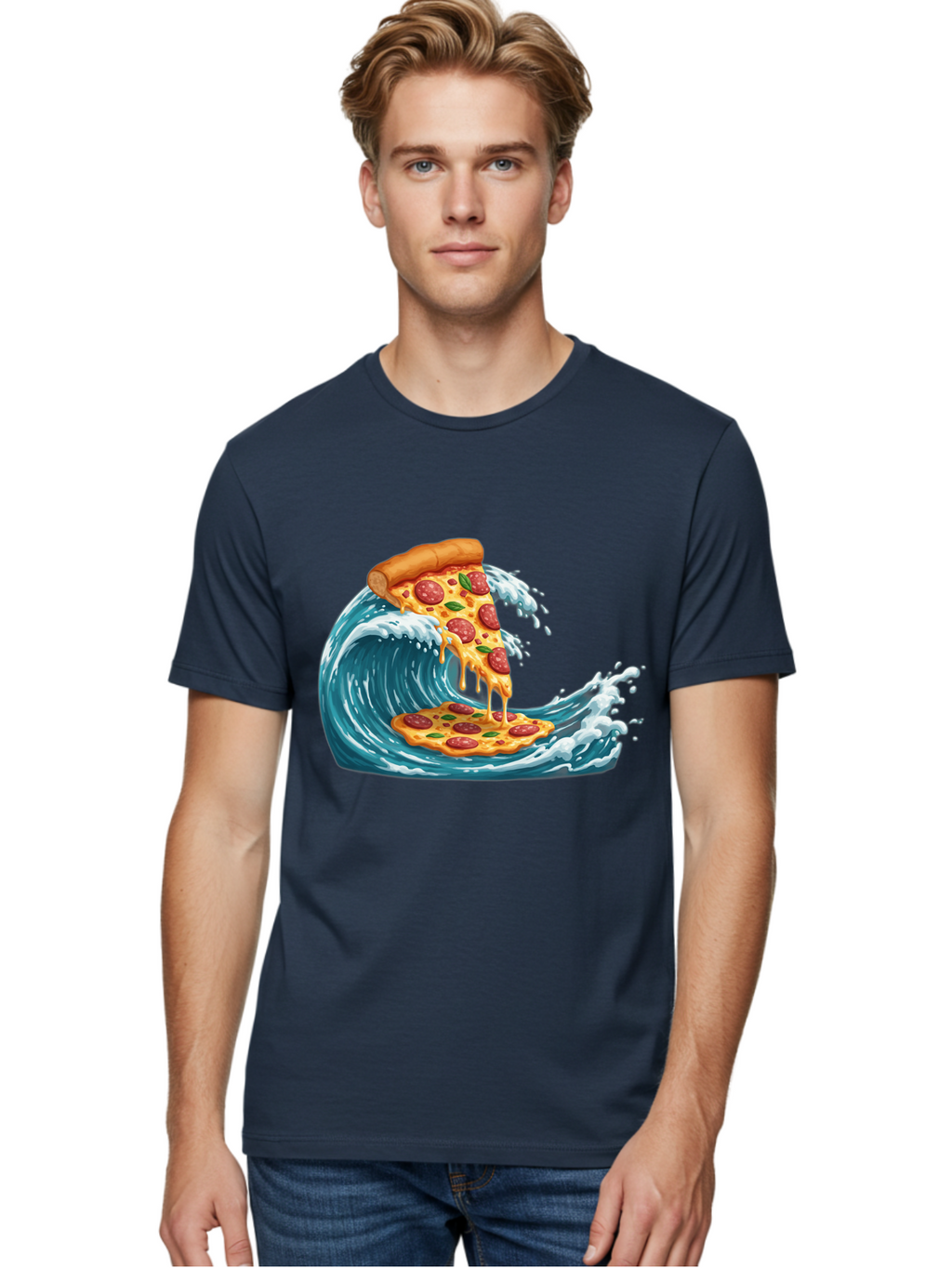 Pizza-Surfing-Wave Men'S Graphic Tee, 100% Cotton, Comfortable Casual Summer Wear, Machine Washable, Vintage Camera, Old Camera, Antique Camera, Black Camera, Classic Photography, Photography Equipment, Nostalgic Device, Film Camera, Bao759