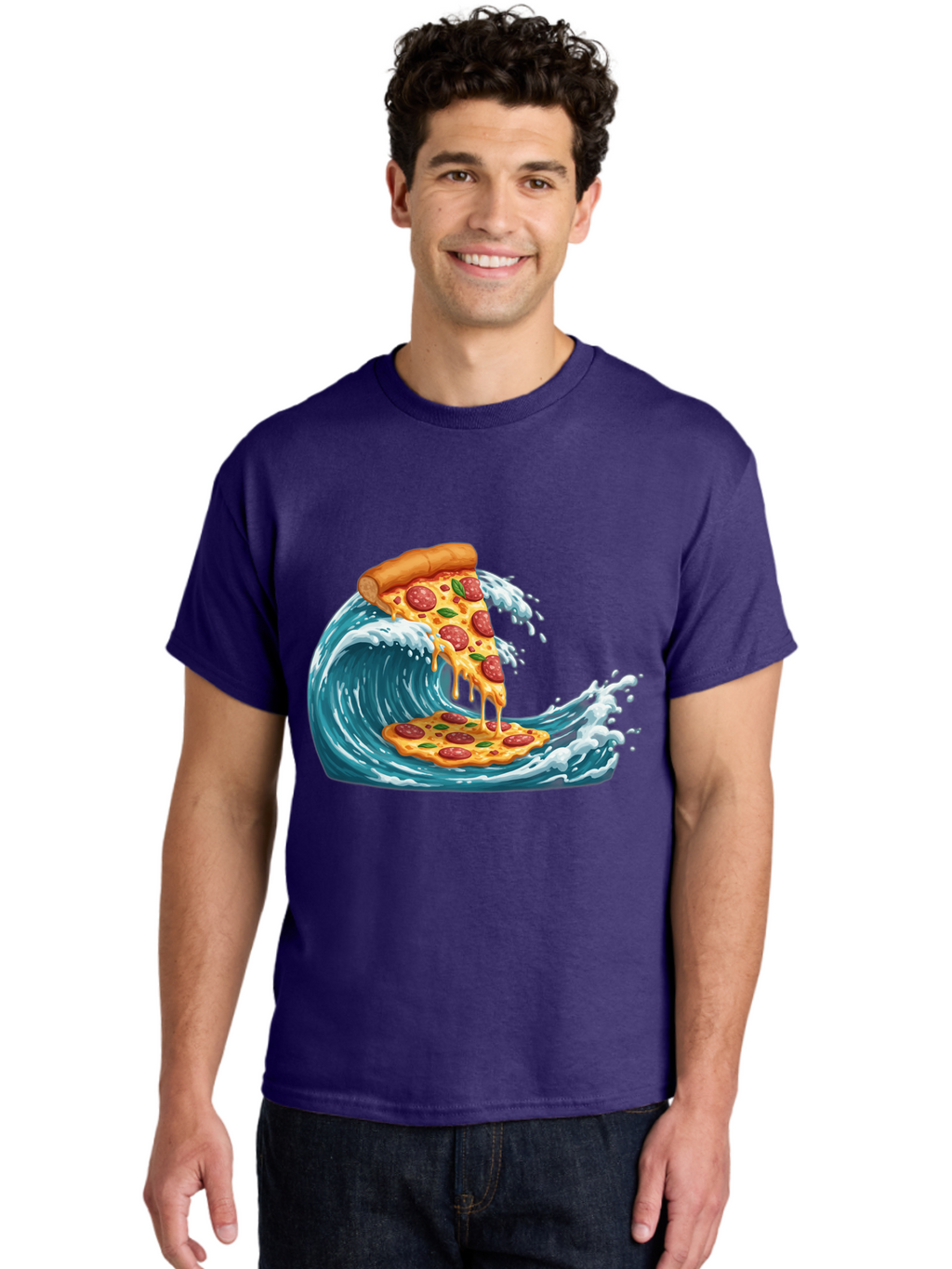 Pizza-Surfing-Wave Men'S Graphic Tee, 100% Cotton, Comfortable Casual Summer Wear, Machine Washable, Vintage Camera, Old Camera, Antique Camera, Black Camera, Classic Photography, Photography Equipment, Nostalgic Device, Film Camera, Bao759