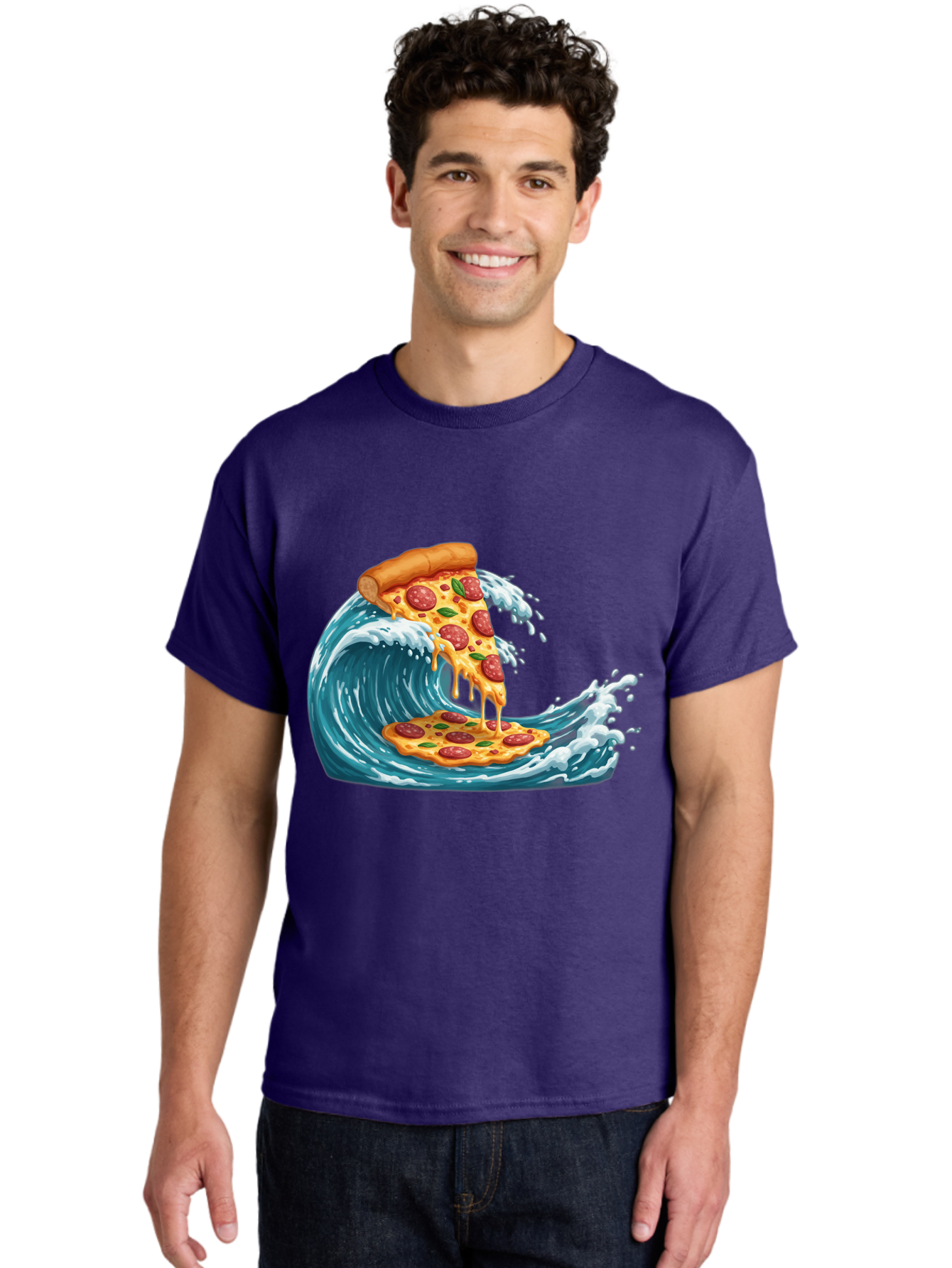 Pizza-Surfing-Wave Men'S Graphic Tee, 100% Cotton, Comfortable Casual Summer Wear, Machine Washable, Vintage Camera, Old Camera, Antique Camera, Black Camera, Classic Photography, Photography Equipment, Nostalgic Device, Film Camera, Bao759