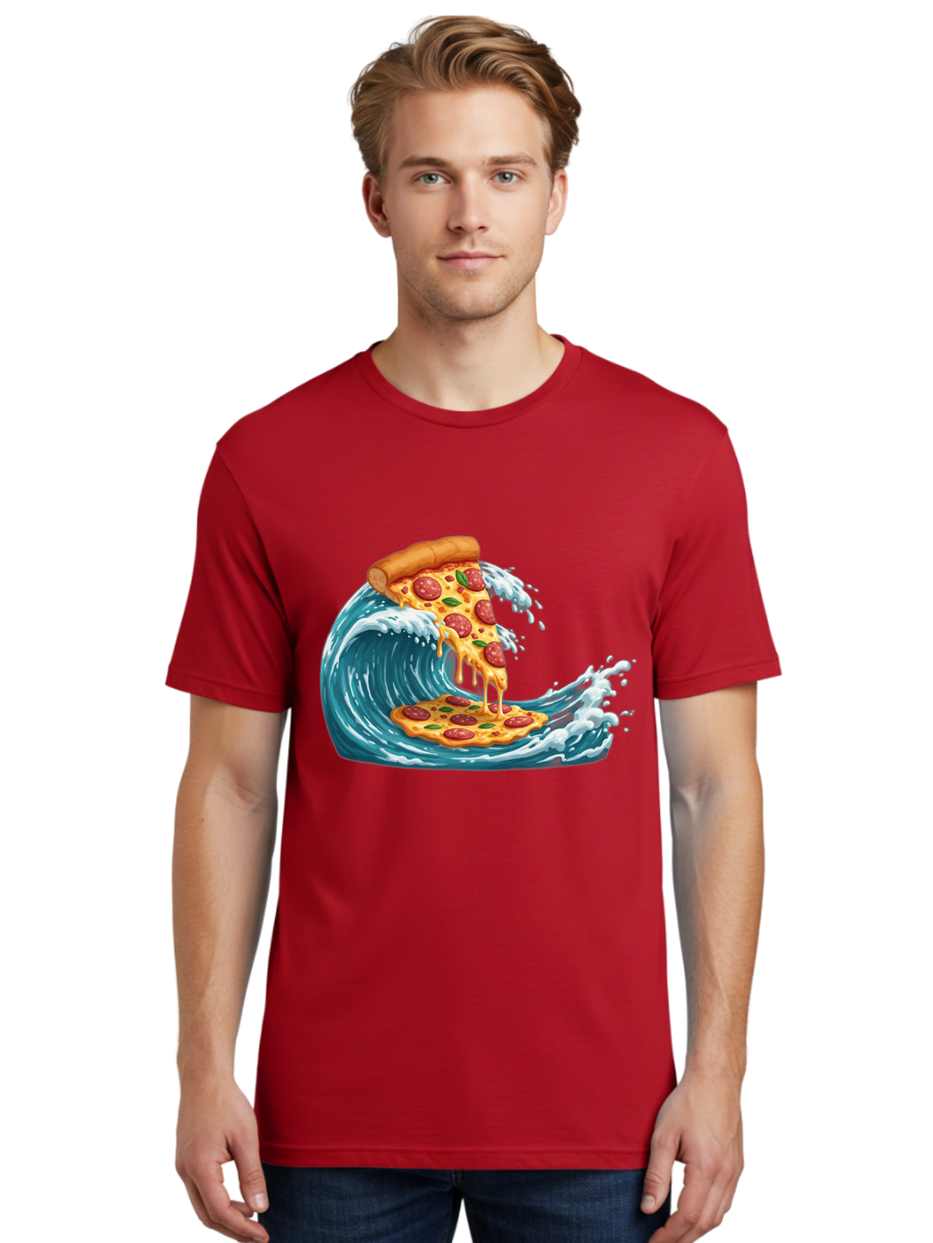 Pizza-Surfing-Wave Men'S Graphic Tee, 100% Cotton, Comfortable Casual Summer Wear, Machine Washable, Vintage Camera, Old Camera, Antique Camera, Black Camera, Classic Photography, Photography Equipment, Nostalgic Device, Film Camera, Bao759