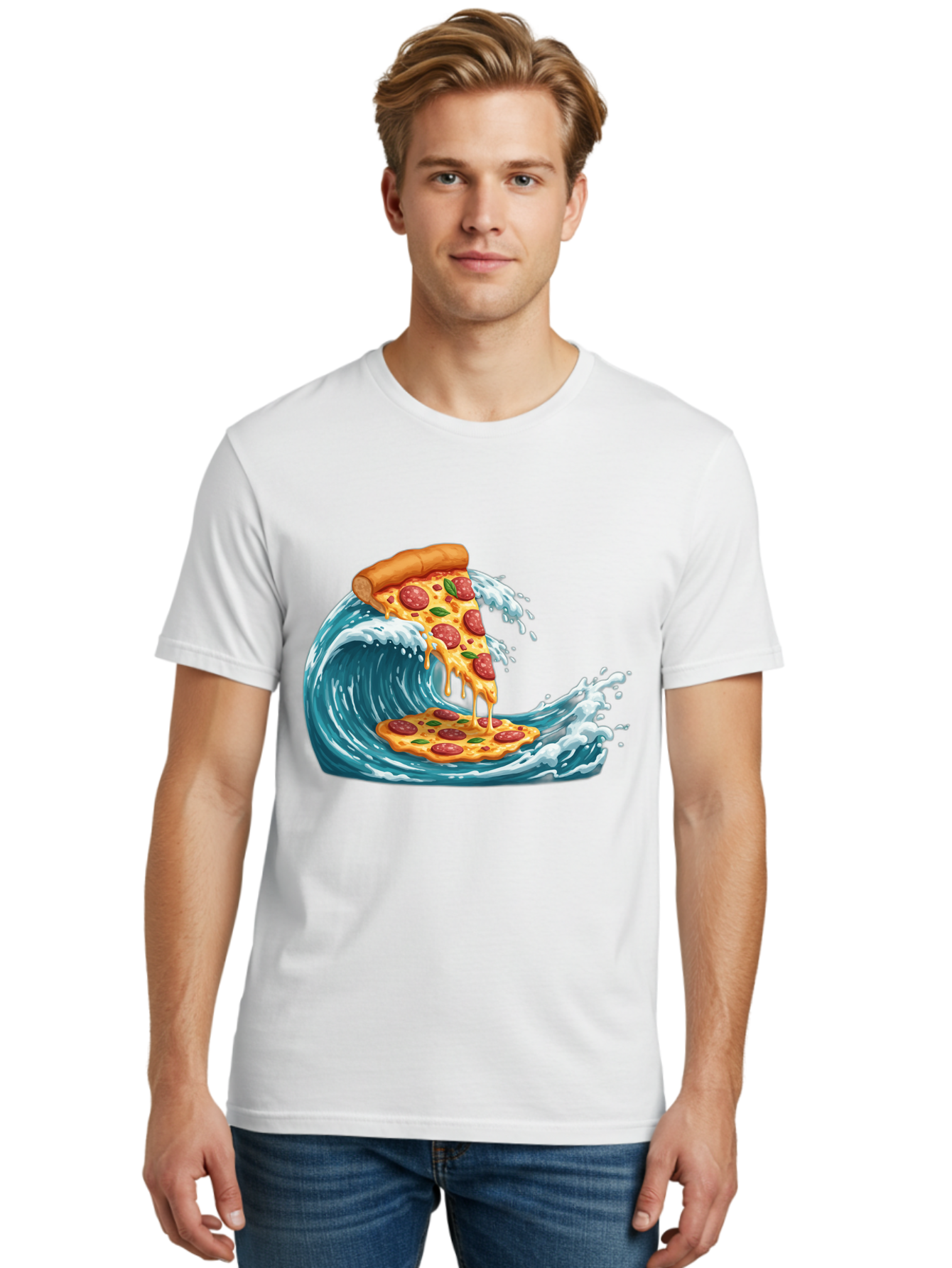 Pizza-Surfing-Wave Men'S Graphic Tee, 100% Cotton, Comfortable Casual Summer Wear, Machine Washable, Vintage Camera, Old Camera, Antique Camera, Black Camera, Classic Photography, Photography Equipment, Nostalgic Device, Film Camera, Bao759