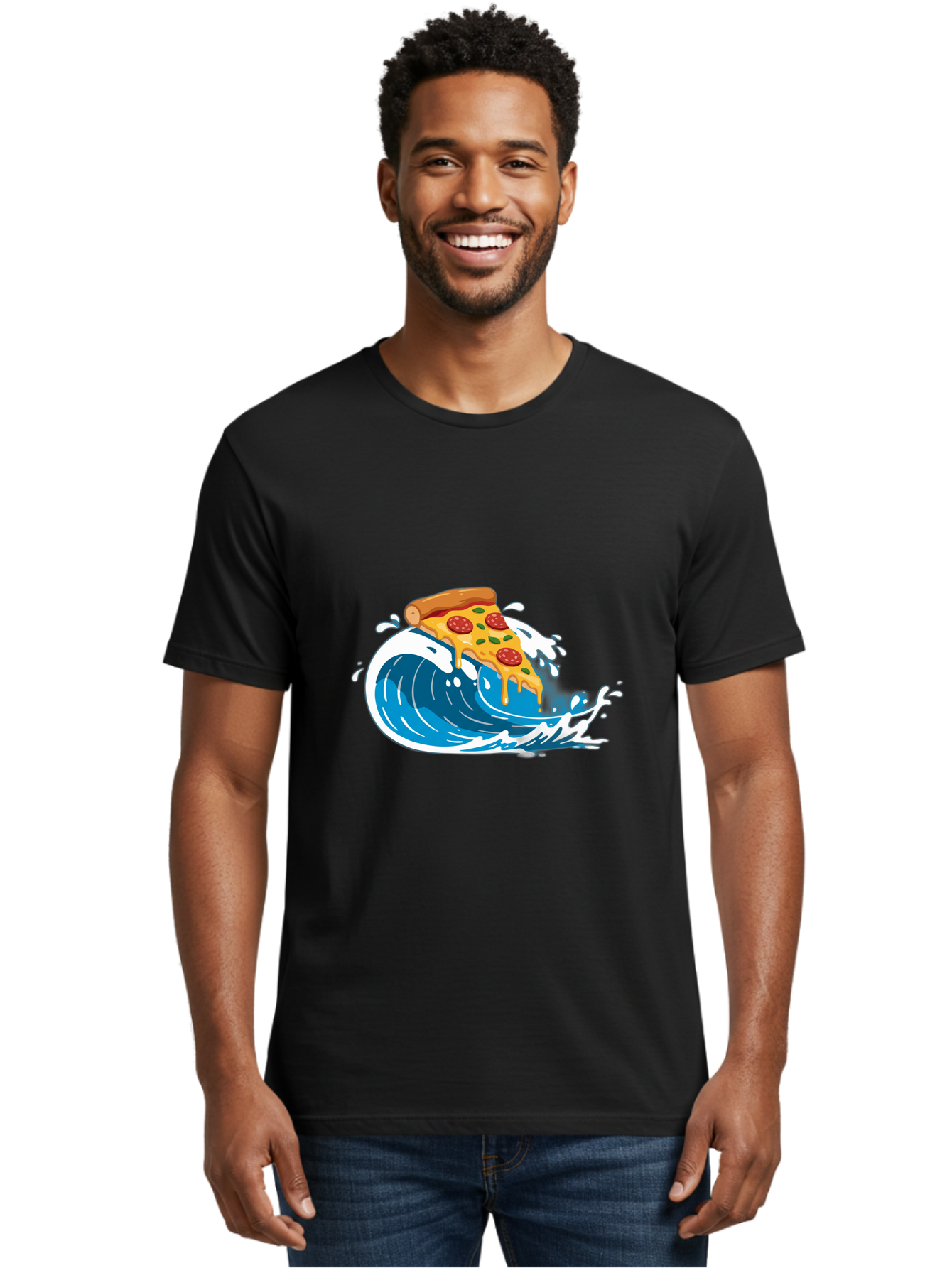 Pizza-Wave Men'S Graphic Tee, 100% Cotton, Comfortable Casual Summer Wear, Machine Washable, Vintage Camera, Old Camera, Antique Camera, Black Camera, Classic Photography, Photography Equipment, Nostalgic Device, Film Camera, Camera Art Bao761