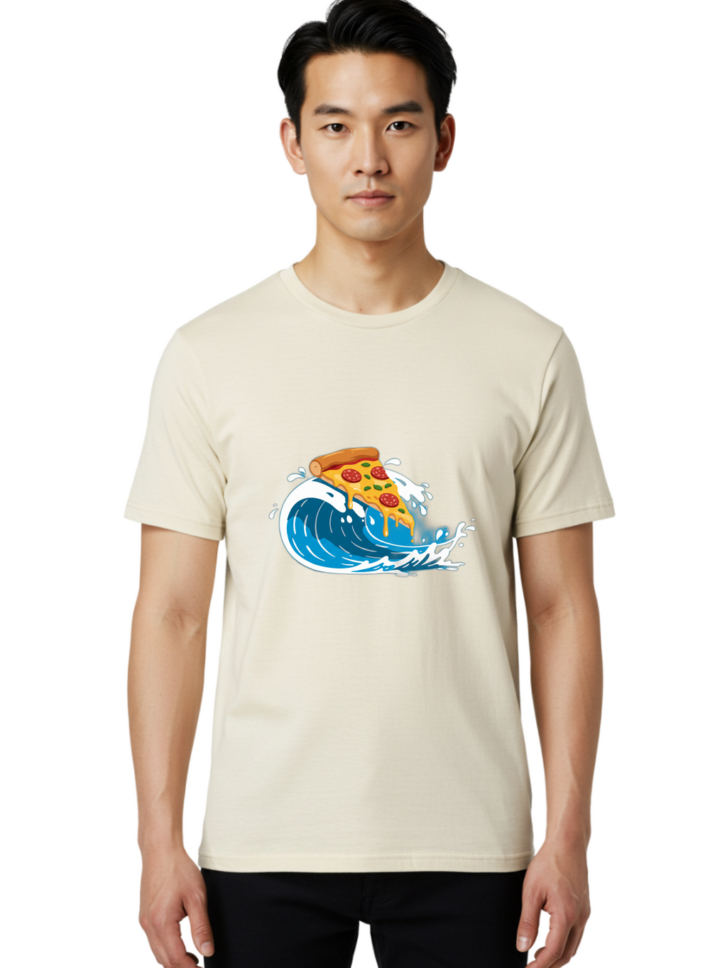 Pizza-Wave Men'S Graphic Tee, 100% Cotton, Comfortable Casual Summer Wear, Machine Washable, Vintage Camera, Old Camera, Antique Camera, Black Camera, Classic Photography, Photography Equipment, Nostalgic Device, Film Camera, Camera Art Bao761