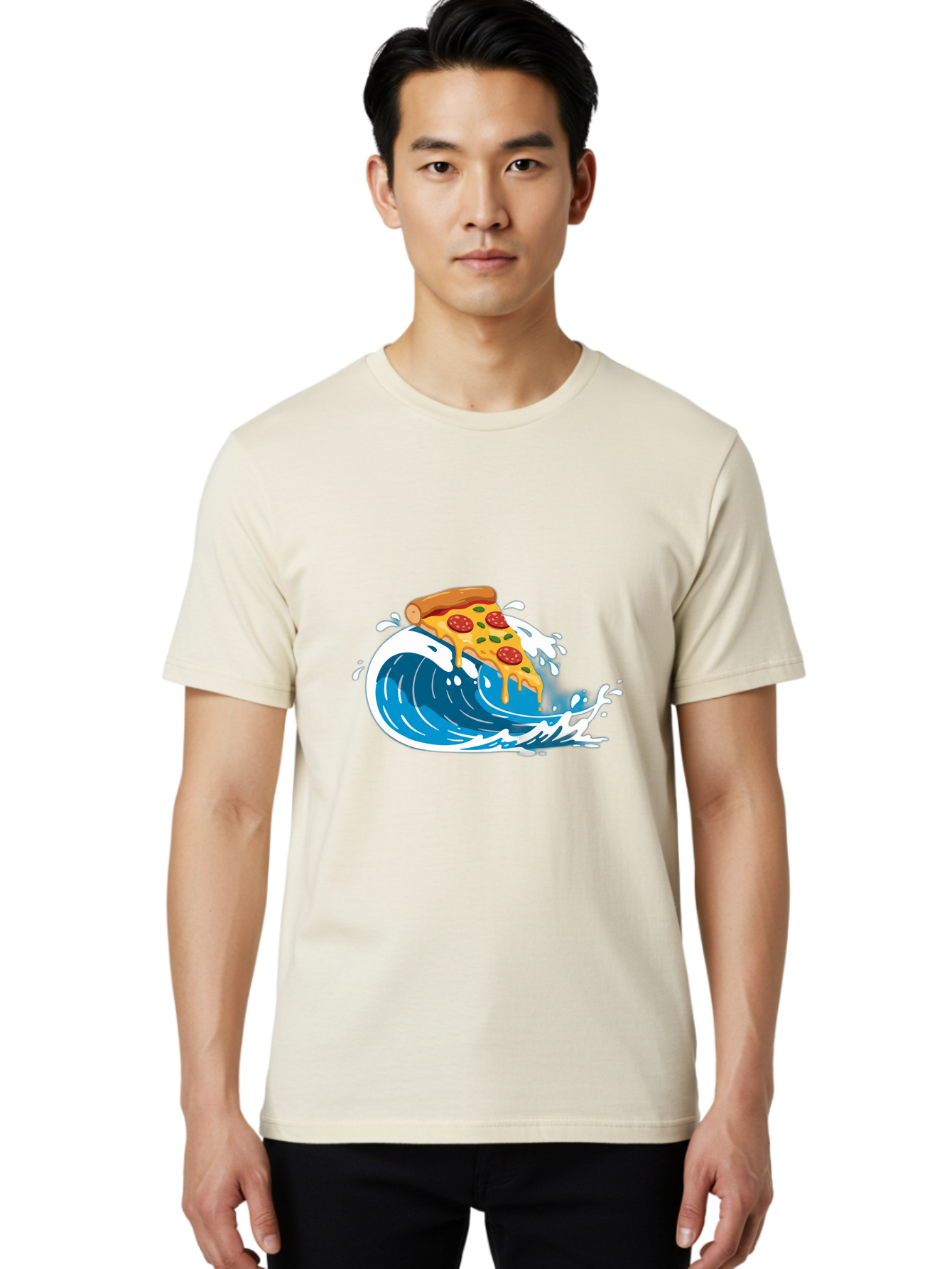 Pizza-Wave Men'S Graphic Tee, 100% Cotton, Comfortable Casual Summer Wear, Machine Washable, Vintage Camera, Old Camera, Antique Camera, Black Camera, Classic Photography, Photography Equipment, Nostalgic Device, Film Camera, Camera Art Bao761