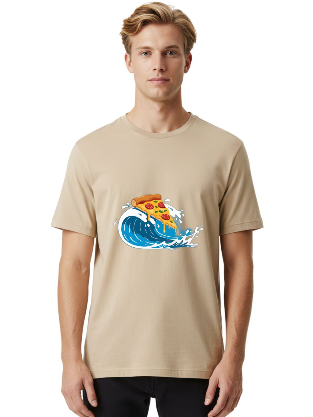 Pizza-Wave Men'S Graphic Tee, 100% Cotton, Comfortable Casual Summer Wear, Machine Washable, Vintage Camera, Old Camera, Antique Camera, Black Camera, Classic Photography, Photography Equipment, Nostalgic Device, Film Camera, Camera Art Bao761