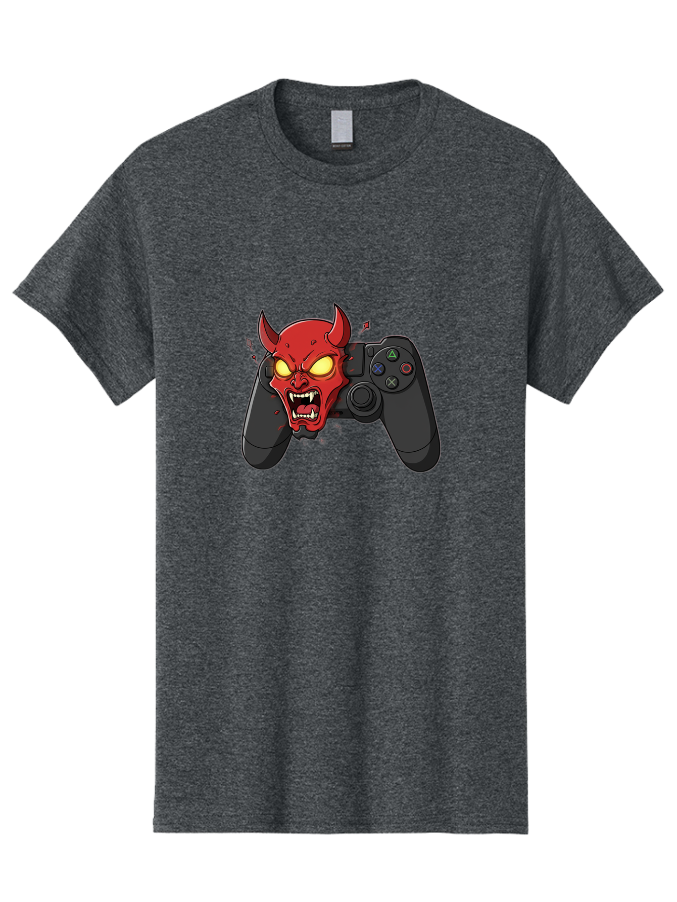 Playstation-Controller-Devil Men'S Graphic Tee, 100% Cotton, Comfortable Casual Summer Wear, Machine Washable, Vintage Camera, Old Camera, Antique Camera, Black Camera, Classic Photography, Photography Equipment, Nostalgic Device, Film Camera, Bao762