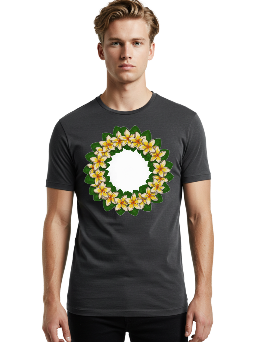 Plumeria-Wreath Men'S Graphic Tee, 100% Cotton, Comfortable Casual Summer Wear, Machine Washable, Vintage Camera, Old Camera, Antique Camera, Black Camera, Classic Photography, Photography Equipment, Nostalgic Device, Film Camera, Camera Art Bao763