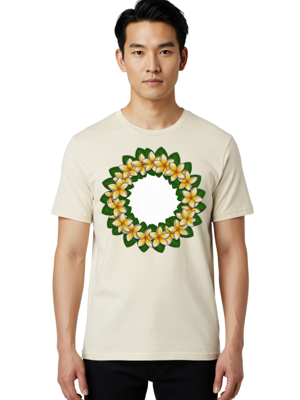 Plumeria-Wreath Men'S Graphic Tee, 100% Cotton, Comfortable Casual Summer Wear, Machine Washable, Vintage Camera, Old Camera, Antique Camera, Black Camera, Classic Photography, Photography Equipment, Nostalgic Device, Film Camera, Camera Art Bao763
