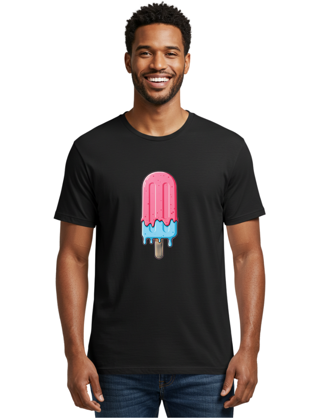Popsicle Men'S Graphic Tee, 100% Cotton, Comfortable Casual Summer Wear, Machine Washable, Vintage Camera, Old Camera, Antique Camera, Black Camera, Classic Photography, Photography Equipment, Nostalgic Device, Film Camera, Camera Art Bao767