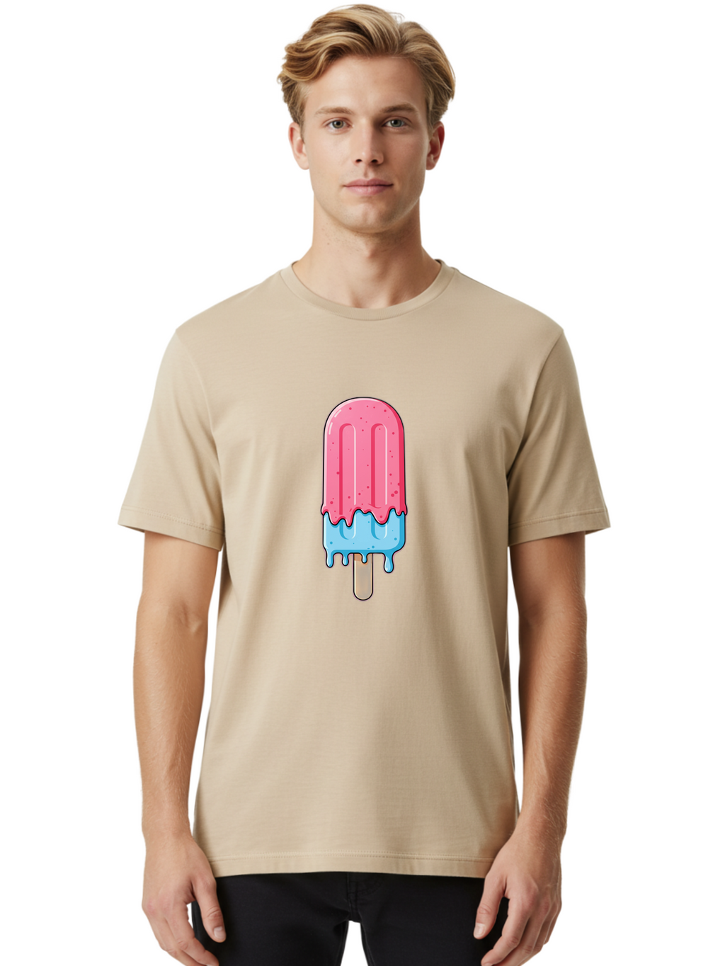 Popsicle Men'S Graphic Tee, 100% Cotton, Comfortable Casual Summer Wear, Machine Washable, Vintage Camera, Old Camera, Antique Camera, Black Camera, Classic Photography, Photography Equipment, Nostalgic Device, Film Camera, Camera Art Bao767