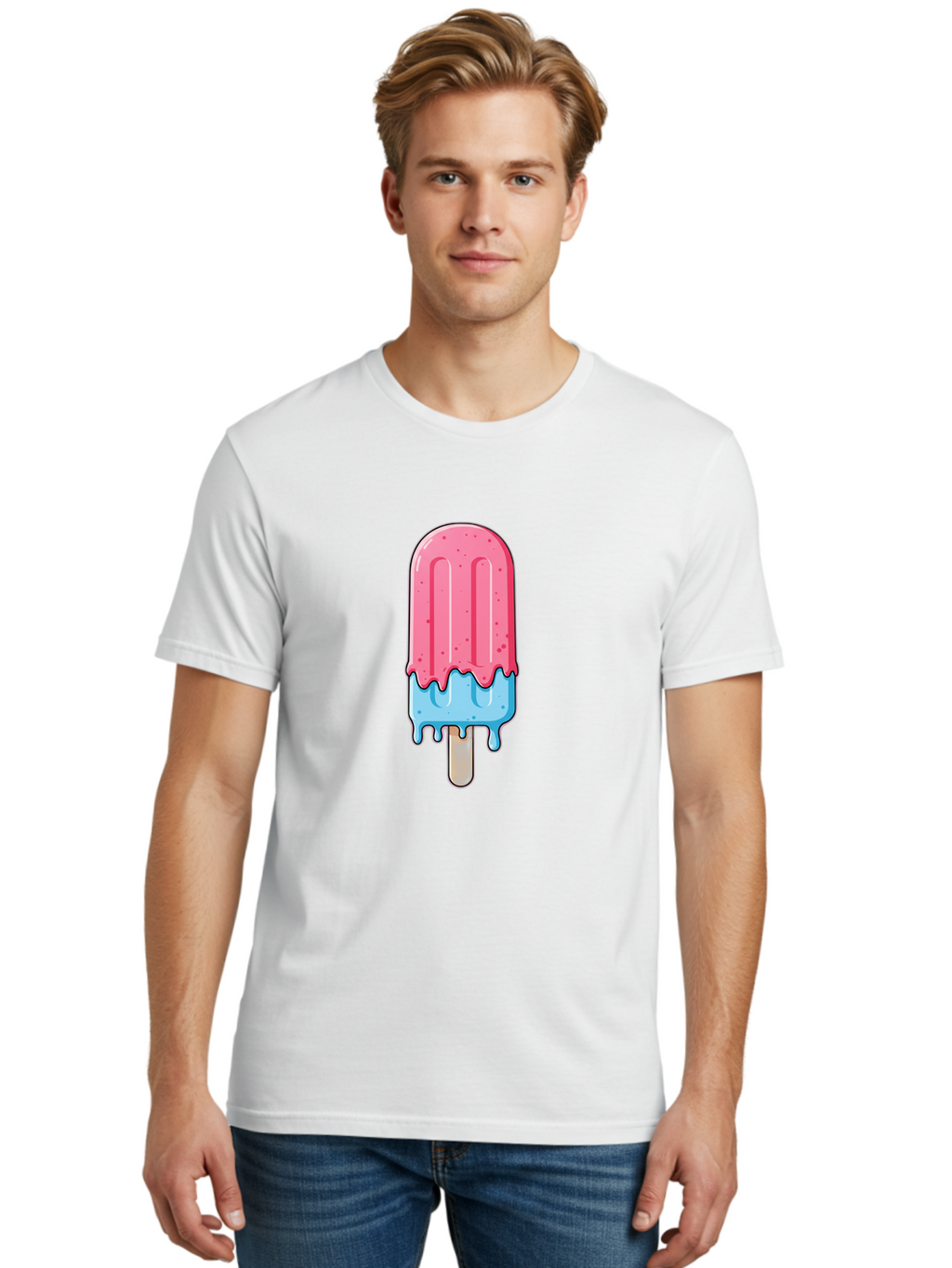 Popsicle Men'S Graphic Tee, 100% Cotton, Comfortable Casual Summer Wear, Machine Washable, Vintage Camera, Old Camera, Antique Camera, Black Camera, Classic Photography, Photography Equipment, Nostalgic Device, Film Camera, Camera Art Bao767