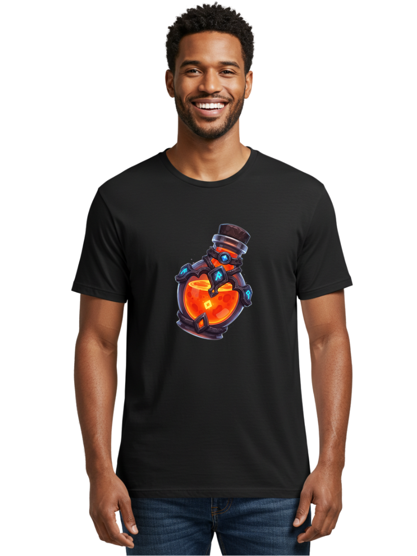 Potion-Bottle Men'S Graphic Tee, 100% Cotton, Comfortable Casual Summer Wear, Machine Washable, Vintage Camera, Old Camera, Antique Camera, Black Camera, Classic Photography, Photography Equipment, Nostalgic Device, Film Camera, Camera Art Bao768
