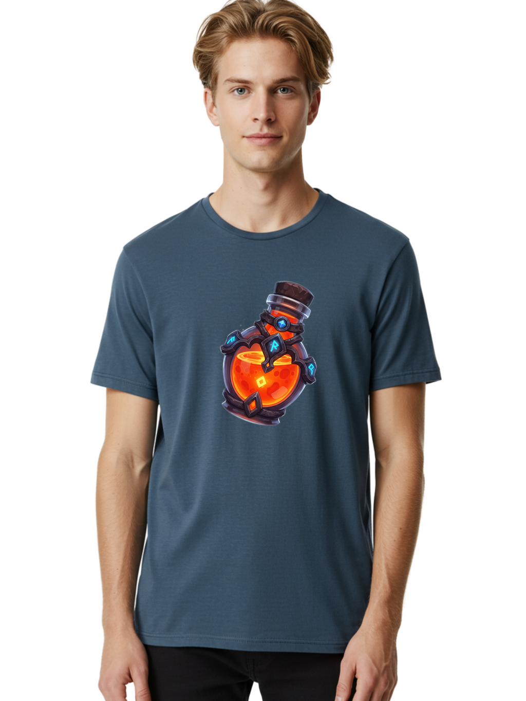 Potion-Bottle Men'S Graphic Tee, 100% Cotton, Comfortable Casual Summer Wear, Machine Washable, Vintage Camera, Old Camera, Antique Camera, Black Camera, Classic Photography, Photography Equipment, Nostalgic Device, Film Camera, Camera Art Bao768