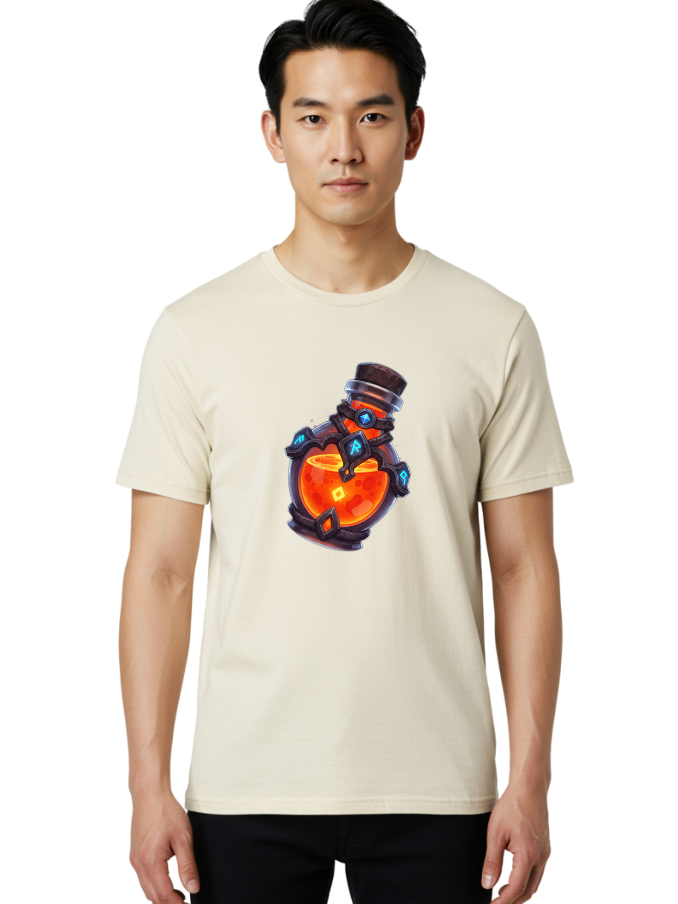 Potion-Bottle Men'S Graphic Tee, 100% Cotton, Comfortable Casual Summer Wear, Machine Washable, Vintage Camera, Old Camera, Antique Camera, Black Camera, Classic Photography, Photography Equipment, Nostalgic Device, Film Camera, Camera Art Bao768