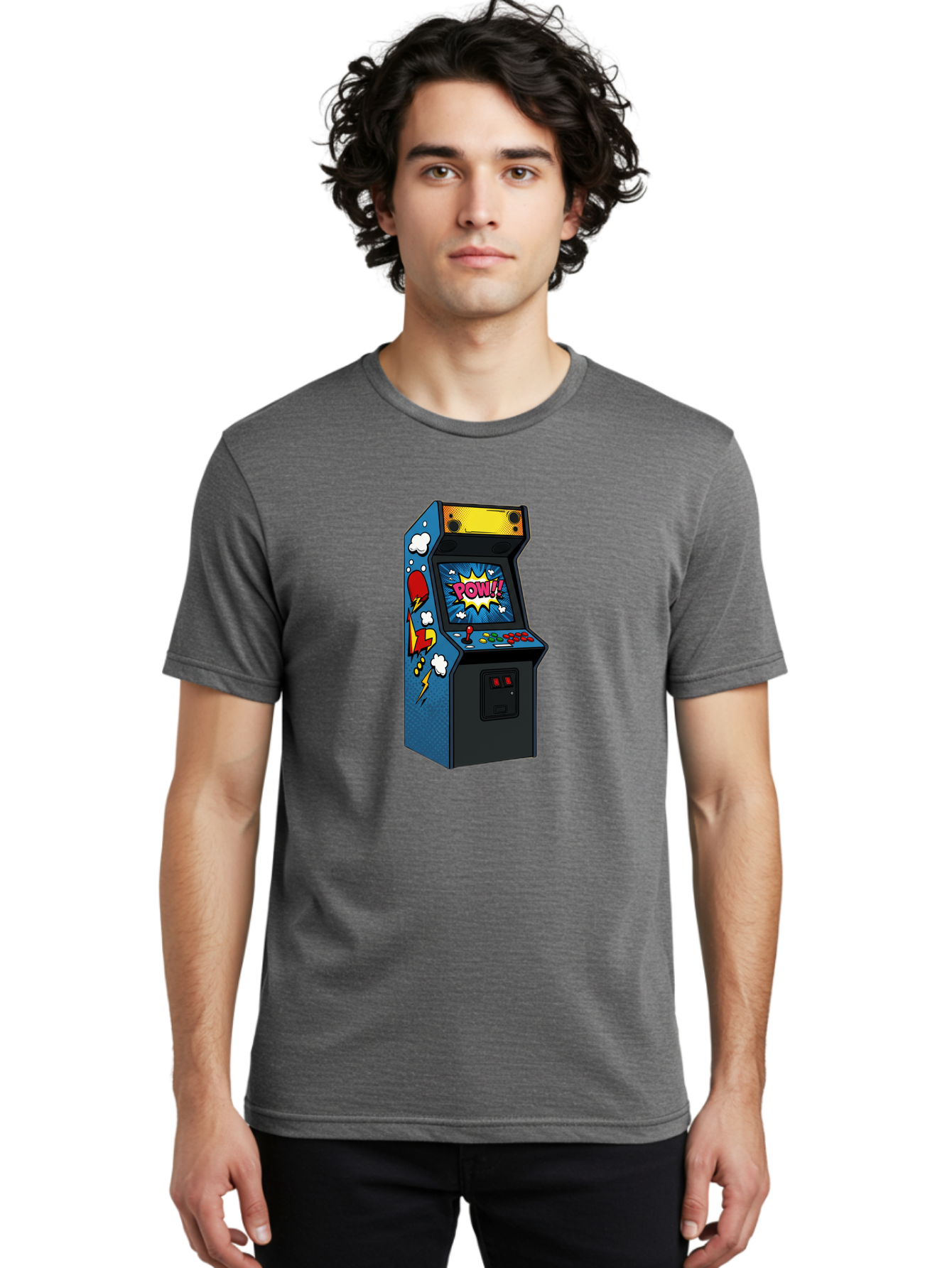 Pow Men'S Graphic Tee, 100% Cotton, Comfortable Casual Summer Wear, Machine Washable, Vintage Camera, Old Camera, Antique Camera, Black Camera, Classic Photography, Photography Equipment, Nostalgic Device, Film Camera, Camera Art Bao769