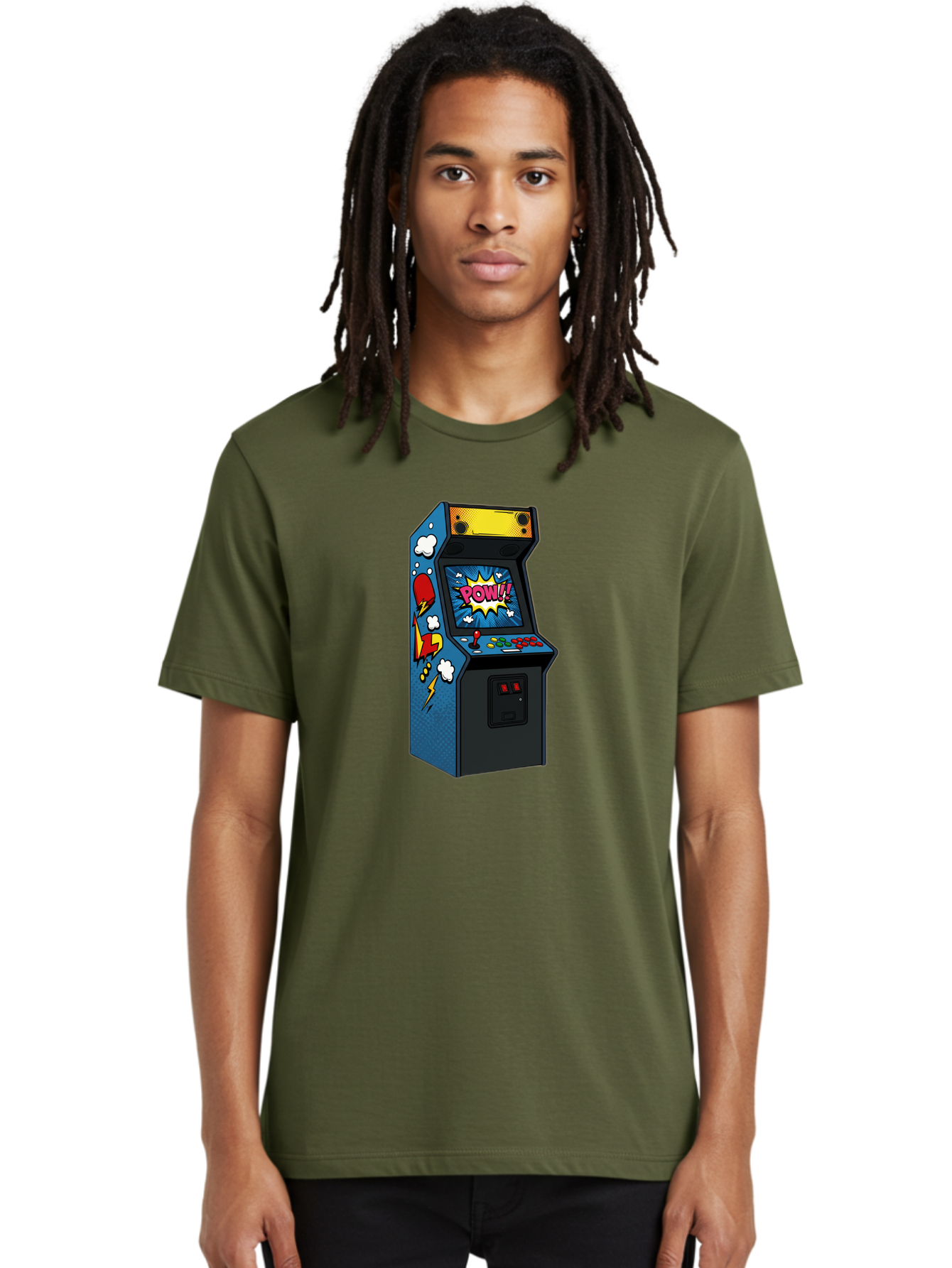 Pow Men'S Graphic Tee, 100% Cotton, Comfortable Casual Summer Wear, Machine Washable, Vintage Camera, Old Camera, Antique Camera, Black Camera, Classic Photography, Photography Equipment, Nostalgic Device, Film Camera, Camera Art Bao769