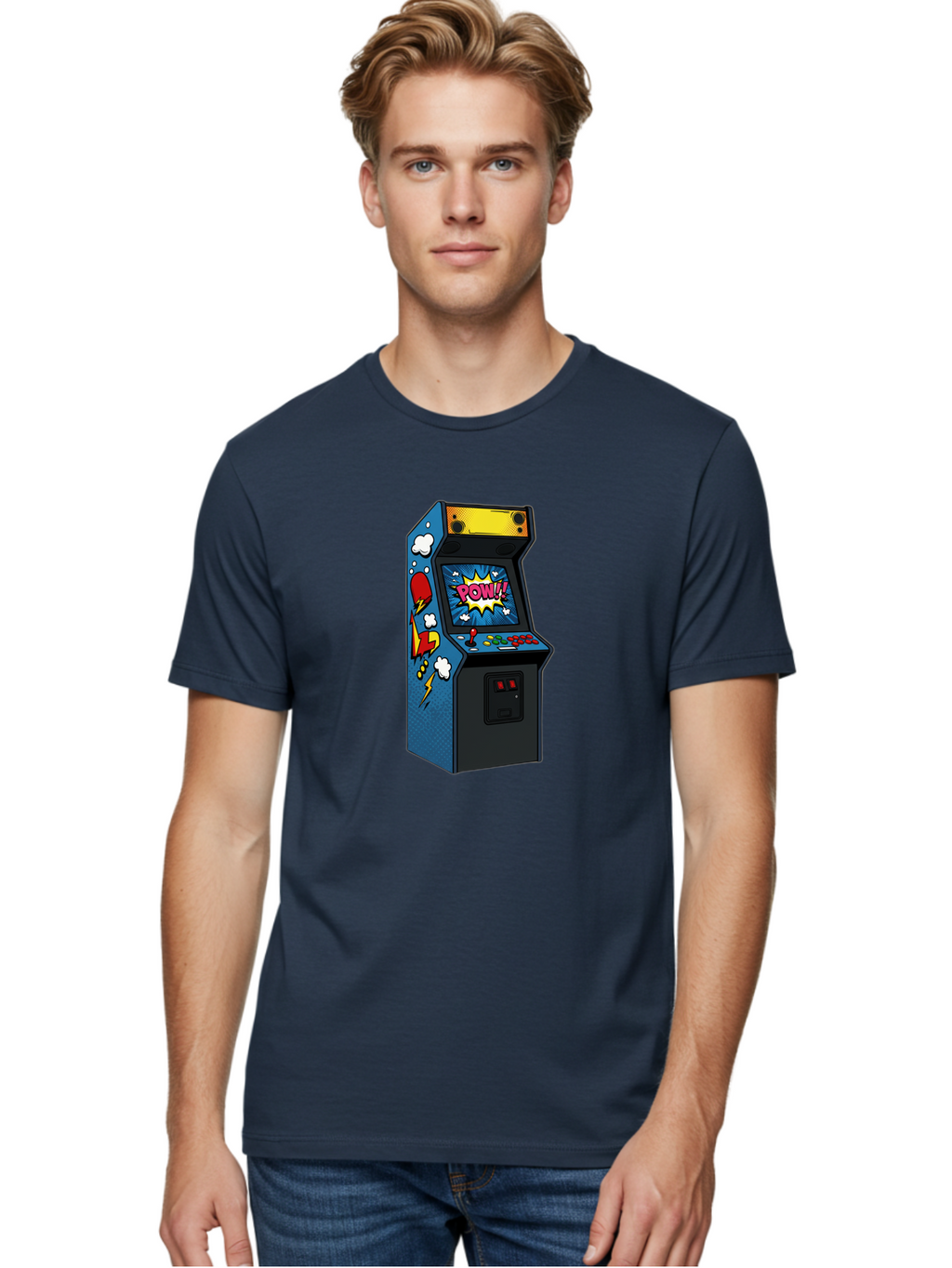 Pow Men'S Graphic Tee, 100% Cotton, Comfortable Casual Summer Wear, Machine Washable, Vintage Camera, Old Camera, Antique Camera, Black Camera, Classic Photography, Photography Equipment, Nostalgic Device, Film Camera, Camera Art Bao769