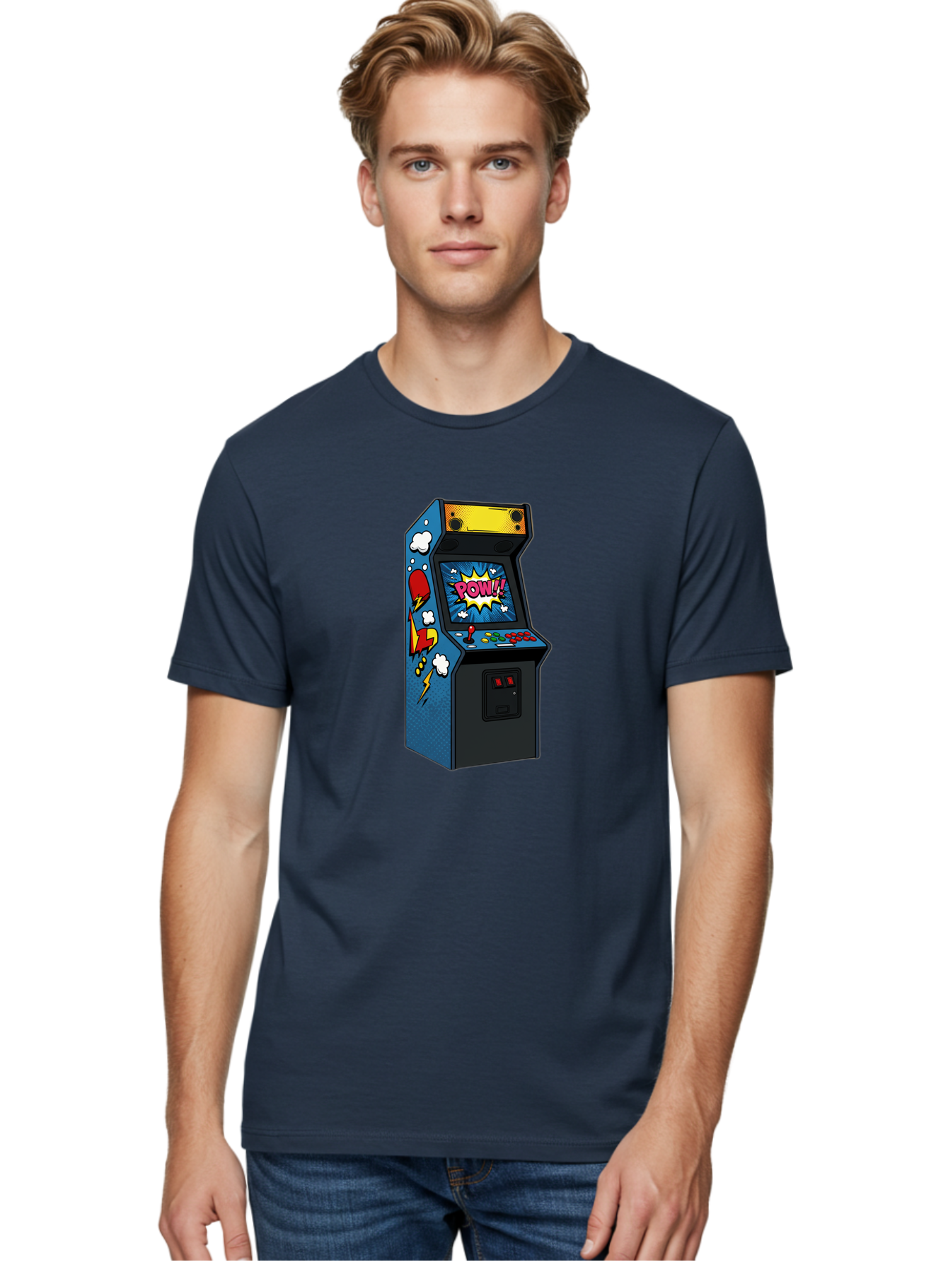 Pow Men'S Graphic Tee, 100% Cotton, Comfortable Casual Summer Wear, Machine Washable, Vintage Camera, Old Camera, Antique Camera, Black Camera, Classic Photography, Photography Equipment, Nostalgic Device, Film Camera, Camera Art Bao769