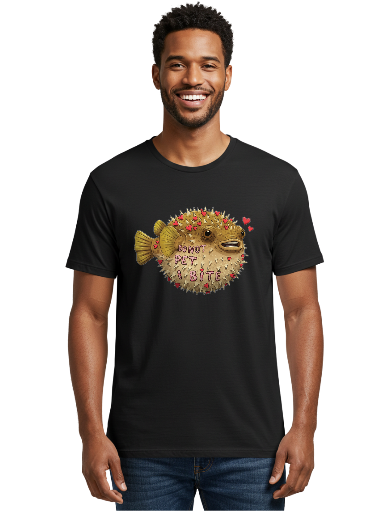 Puffy-Pufferfish-Do-Not-Pet-I-Bite Men'S Graphic Tee, 100% Cotton, Comfortable Casual Summer Wear, Machine Washable, Vintage Camera, Old Camera, Antique Camera, Black Camera, Classic Photography, Photography Equipment, Nostalgic Device, Bao771