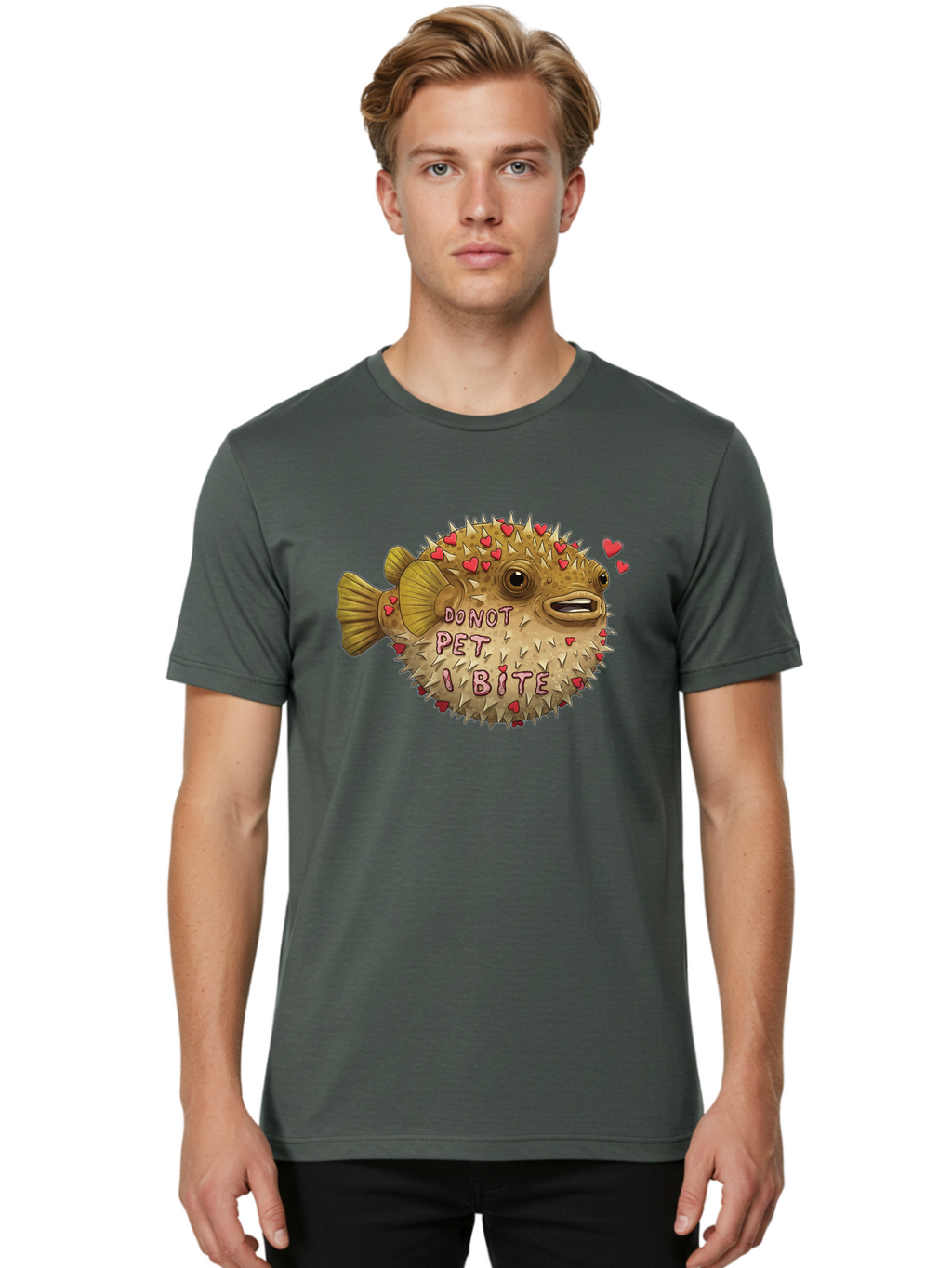 Puffy-Pufferfish-Do-Not-Pet-I-Bite Men'S Graphic Tee, 100% Cotton, Comfortable Casual Summer Wear, Machine Washable, Vintage Camera, Old Camera, Antique Camera, Black Camera, Classic Photography, Photography Equipment, Nostalgic Device, Bao771