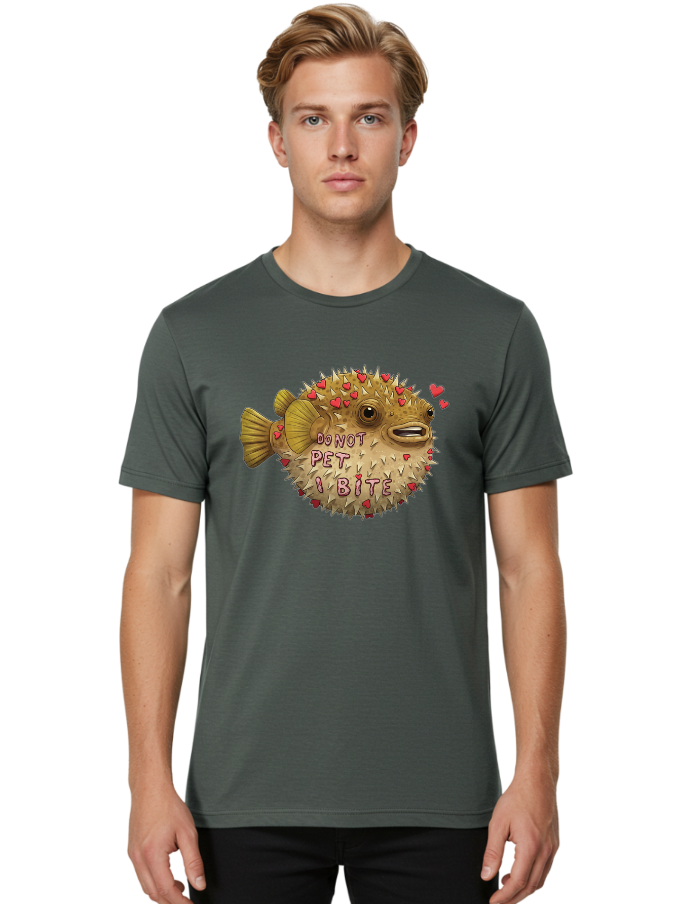 Puffy-Pufferfish-Do-Not-Pet-I-Bite Men'S Graphic Tee, 100% Cotton, Comfortable Casual Summer Wear, Machine Washable, Vintage Camera, Old Camera, Antique Camera, Black Camera, Classic Photography, Photography Equipment, Nostalgic Device, Bao771