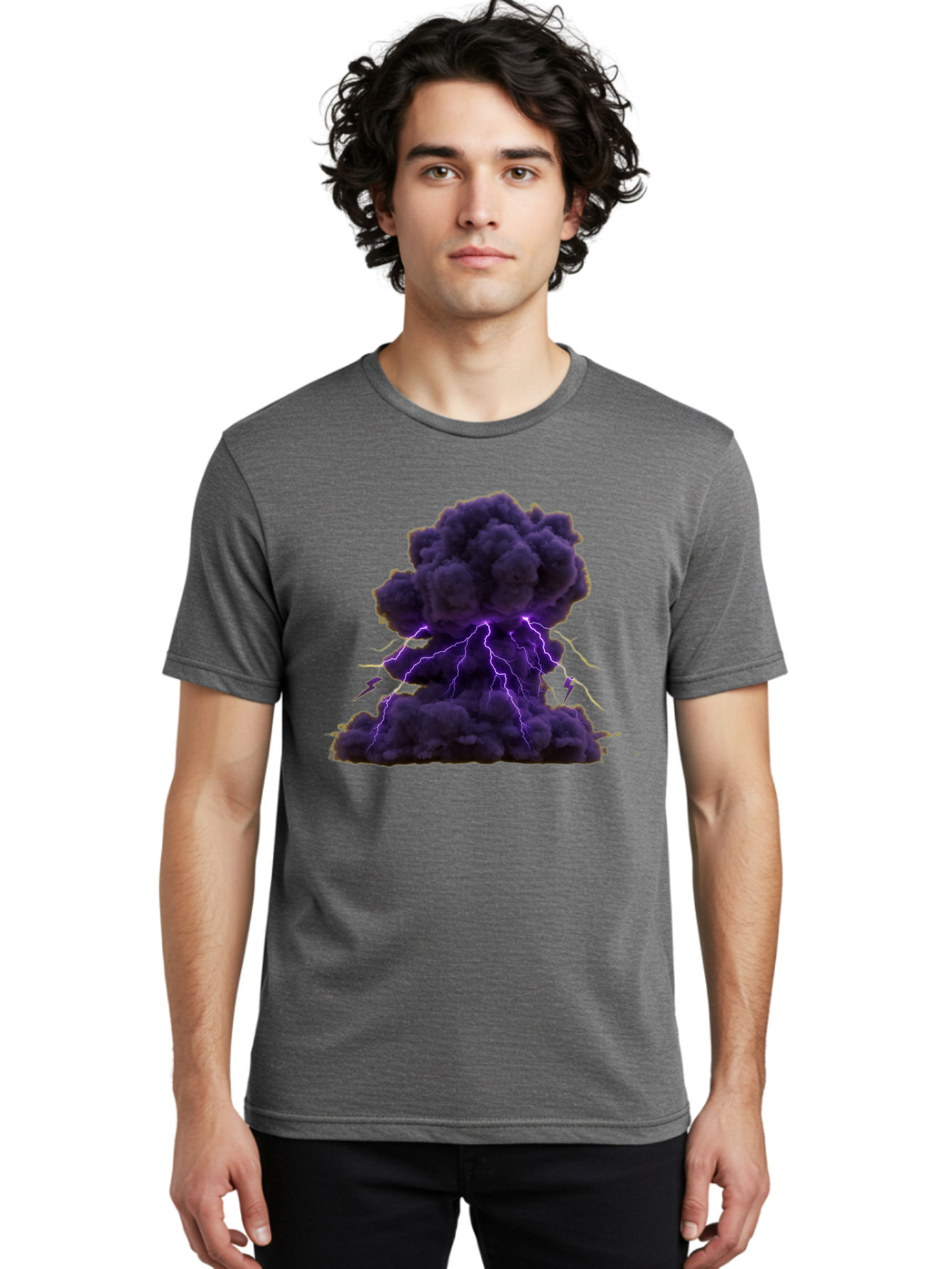 Purple-Cloud-Explosion Men'S Graphic Tee, 100% Cotton, Comfortable Casual Summer Wear, Machine Washable, Vintage Camera, Old Camera, Antique Camera, Black Camera, Classic Photography, Photography Equipment, Nostalgic Device, Film Camera, Bao772