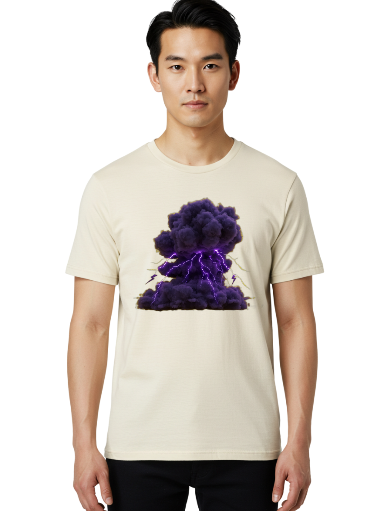 Purple-Cloud-Explosion Men'S Graphic Tee, 100% Cotton, Comfortable Casual Summer Wear, Machine Washable, Vintage Camera, Old Camera, Antique Camera, Black Camera, Classic Photography, Photography Equipment, Nostalgic Device, Film Camera, Bao772