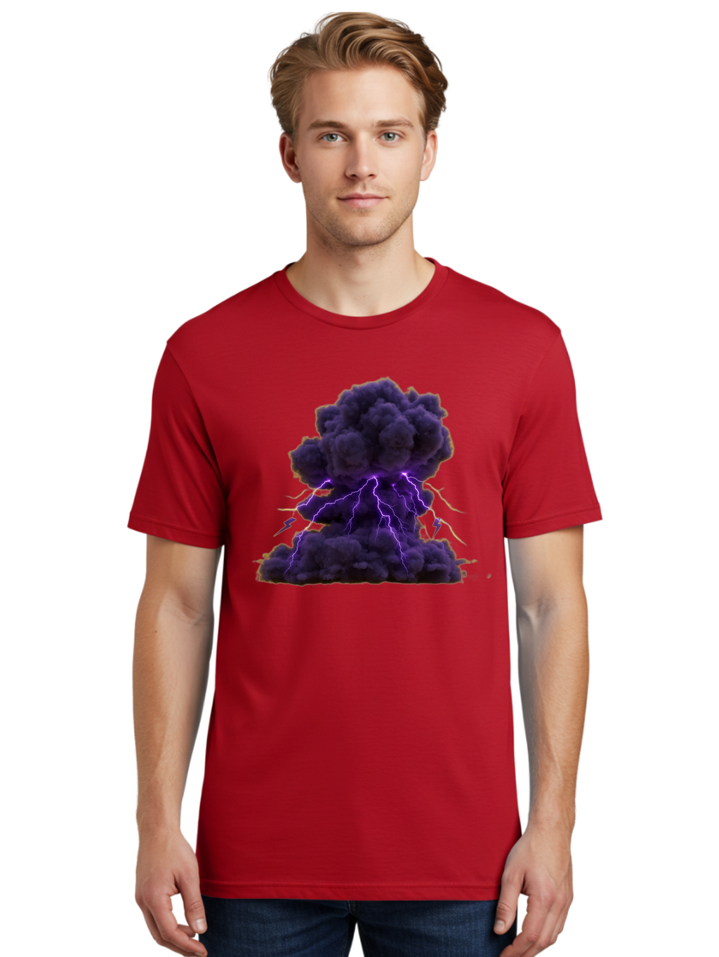 Purple-Cloud-Explosion Men'S Graphic Tee, 100% Cotton, Comfortable Casual Summer Wear, Machine Washable, Vintage Camera, Old Camera, Antique Camera, Black Camera, Classic Photography, Photography Equipment, Nostalgic Device, Film Camera, Bao772