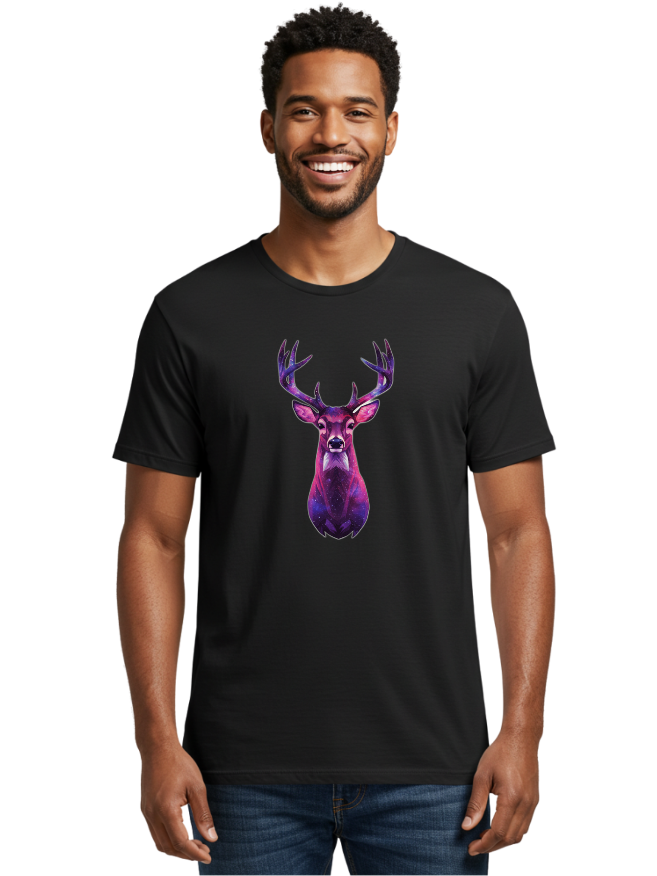 Purple-Deer-Head Men'S Graphic Tee, 100% Cotton, Comfortable Casual Summer Wear, Machine Washable, Vintage Camera, Old Camera, Antique Camera, Black Camera, Classic Photography, Photography Equipment, Nostalgic Device, Film Camera, Camera Art Bao773