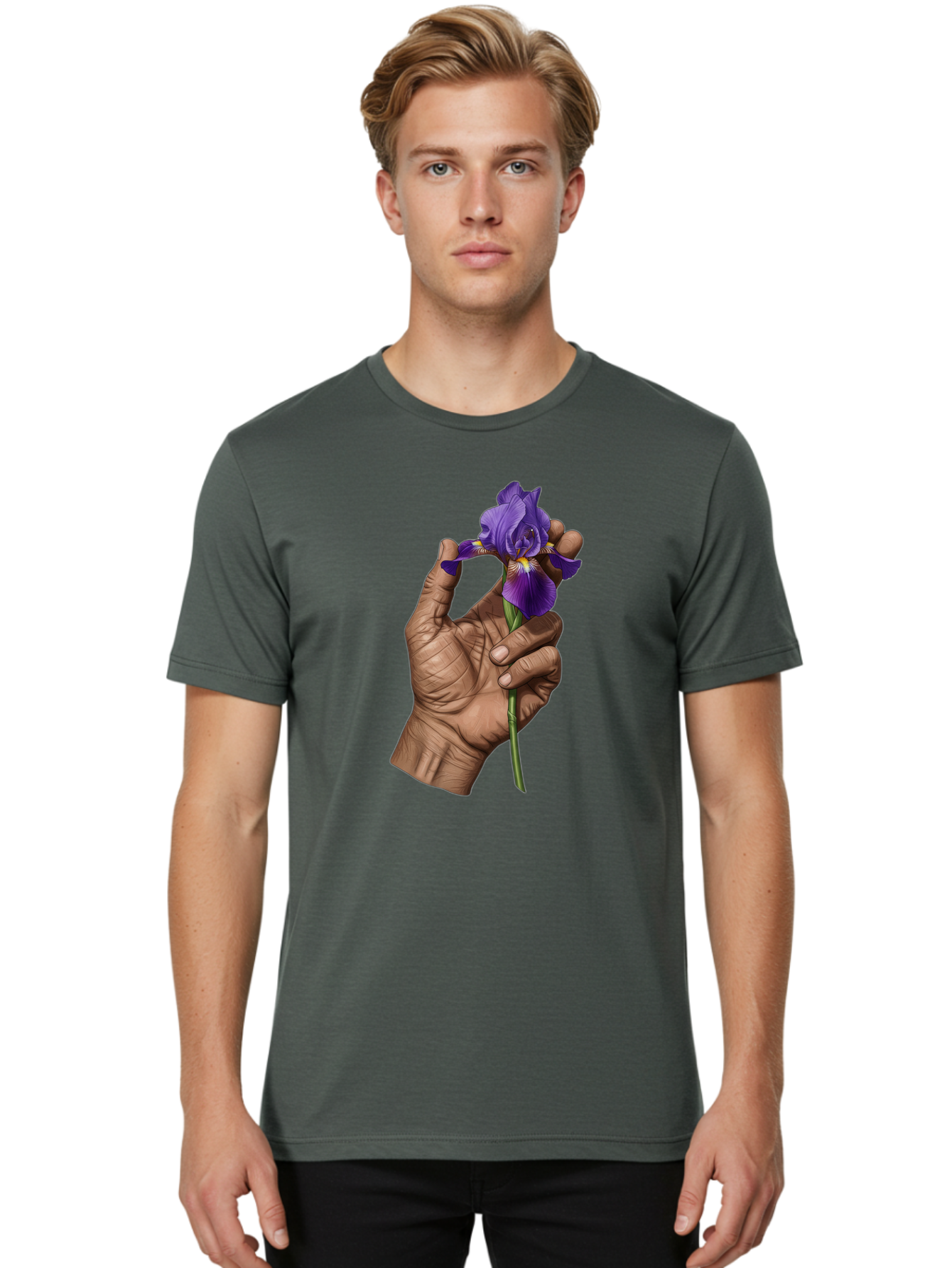 Purple-Iris Men'S Graphic Tee, 100% Cotton, Comfortable Casual Summer Wear, Machine Washable, Vintage Camera, Old Camera, Antique Camera, Black Camera, Classic Photography, Photography Equipment, Nostalgic Device, Film Camera, Camera Art Bao774