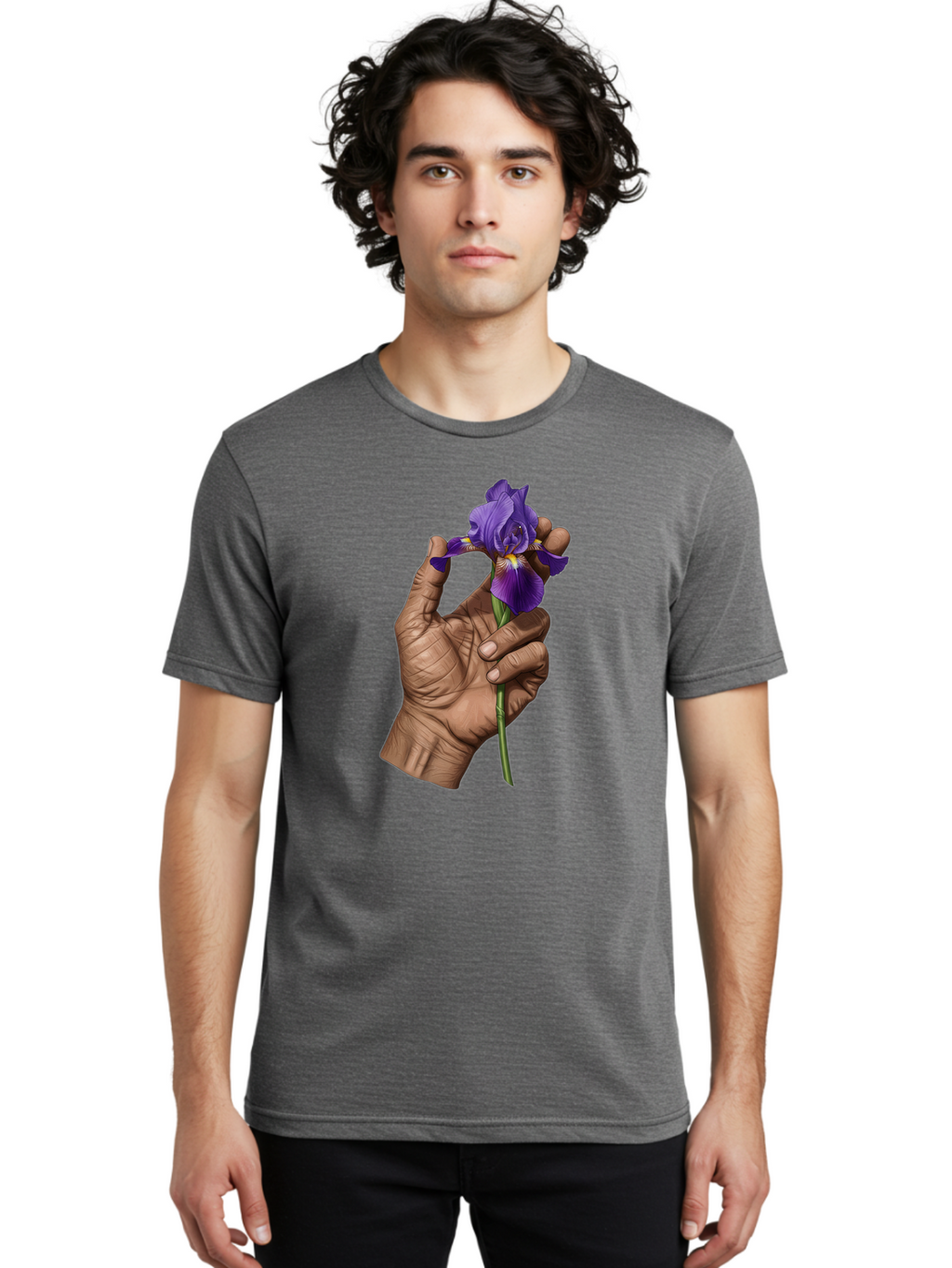 Purple-Iris Men'S Graphic Tee, 100% Cotton, Comfortable Casual Summer Wear, Machine Washable, Vintage Camera, Old Camera, Antique Camera, Black Camera, Classic Photography, Photography Equipment, Nostalgic Device, Film Camera, Camera Art Bao774