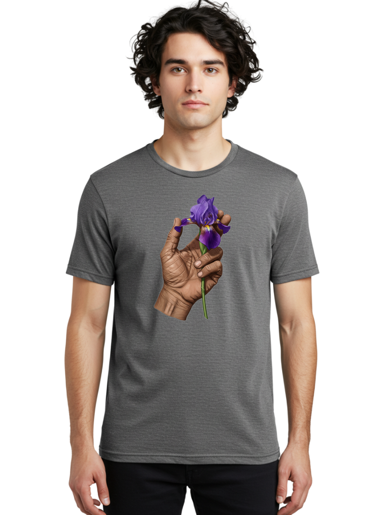 Purple-Iris Men'S Graphic Tee, 100% Cotton, Comfortable Casual Summer Wear, Machine Washable, Vintage Camera, Old Camera, Antique Camera, Black Camera, Classic Photography, Photography Equipment, Nostalgic Device, Film Camera, Camera Art Bao774