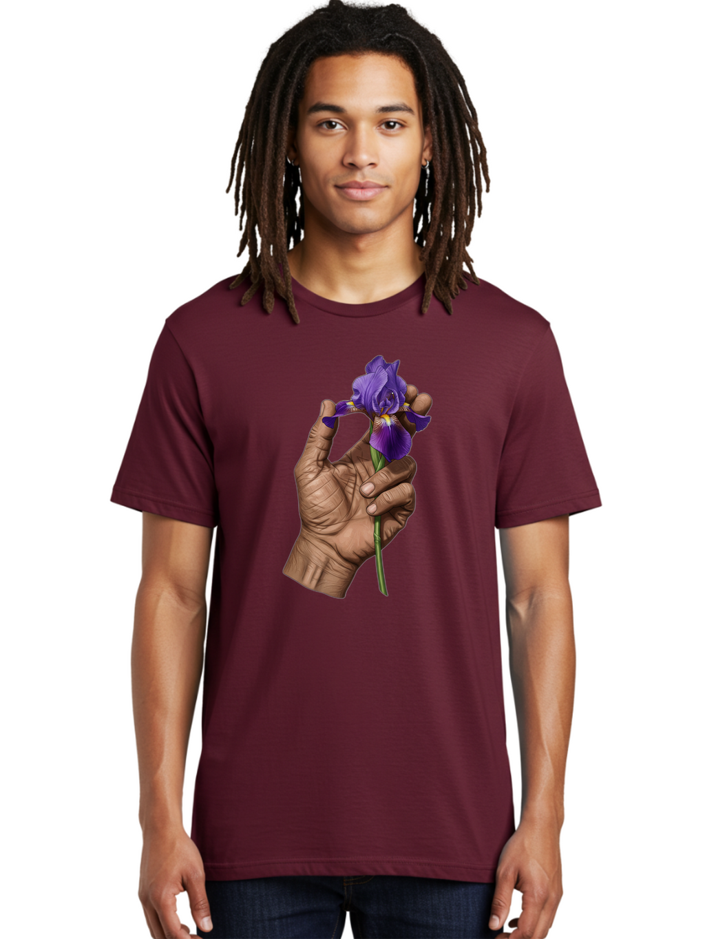 Purple-Iris Men'S Graphic Tee, 100% Cotton, Comfortable Casual Summer Wear, Machine Washable, Vintage Camera, Old Camera, Antique Camera, Black Camera, Classic Photography, Photography Equipment, Nostalgic Device, Film Camera, Camera Art Bao774