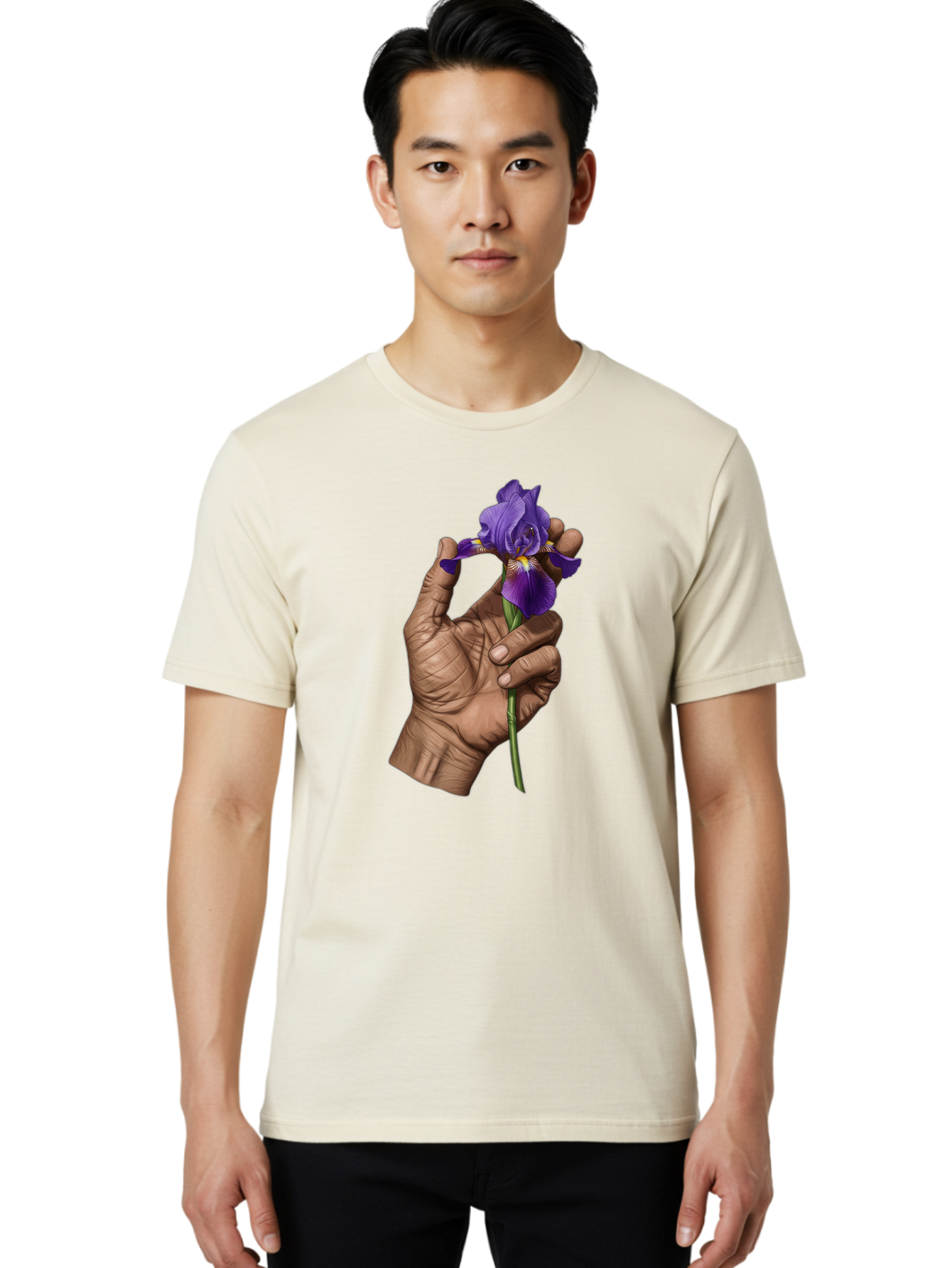 Purple-Iris Men'S Graphic Tee, 100% Cotton, Comfortable Casual Summer Wear, Machine Washable, Vintage Camera, Old Camera, Antique Camera, Black Camera, Classic Photography, Photography Equipment, Nostalgic Device, Film Camera, Camera Art Bao774