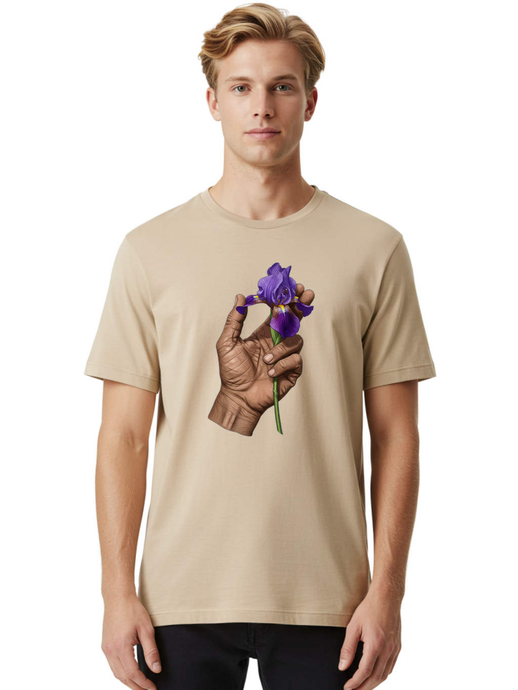 Purple-Iris Men'S Graphic Tee, 100% Cotton, Comfortable Casual Summer Wear, Machine Washable, Vintage Camera, Old Camera, Antique Camera, Black Camera, Classic Photography, Photography Equipment, Nostalgic Device, Film Camera, Camera Art Bao774