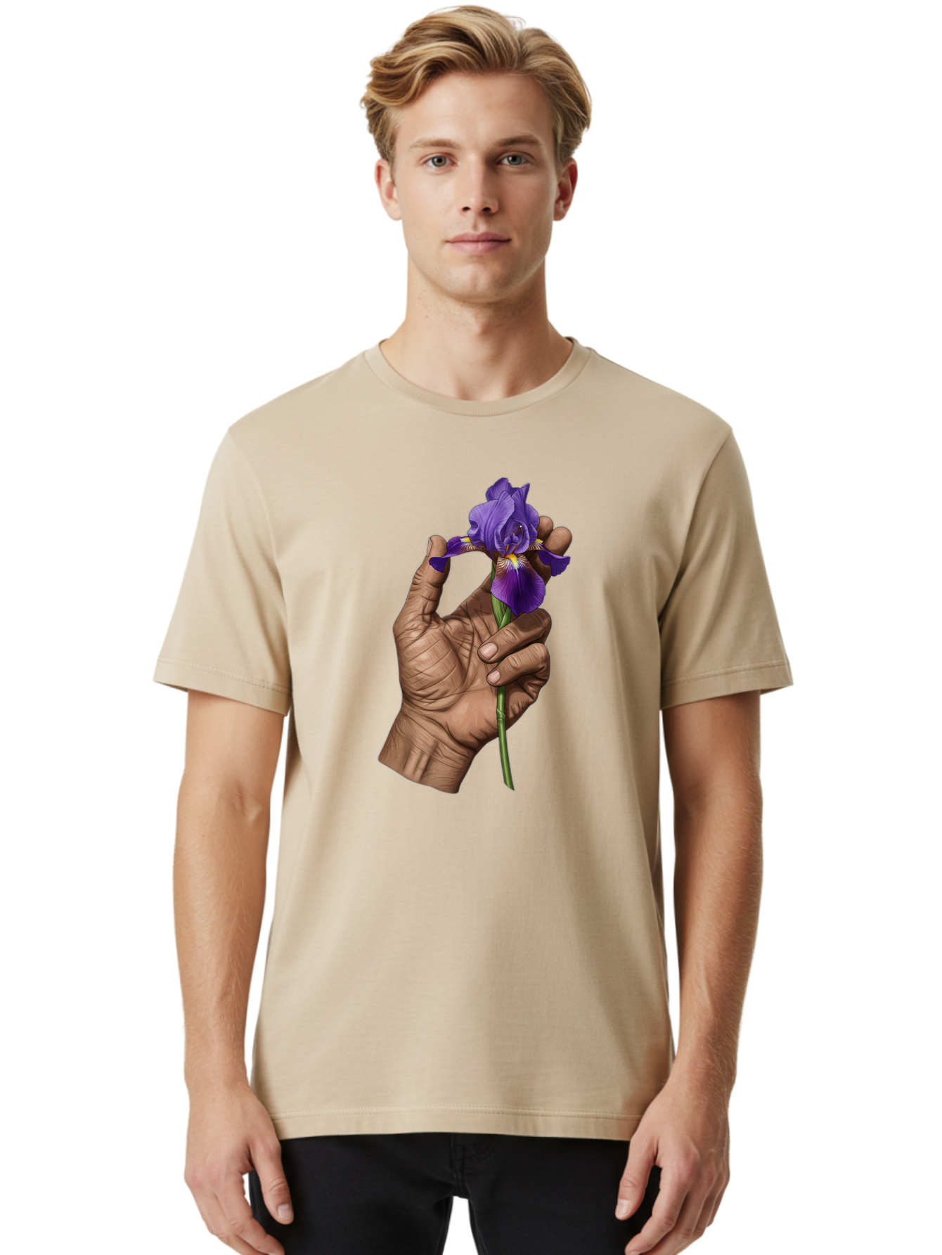 Purple-Iris Men'S Graphic Tee, 100% Cotton, Comfortable Casual Summer Wear, Machine Washable, Vintage Camera, Old Camera, Antique Camera, Black Camera, Classic Photography, Photography Equipment, Nostalgic Device, Film Camera, Camera Art Bao774