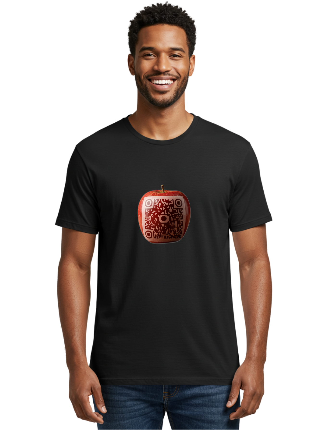 Qr-Apple Men'S Graphic Tee, 100% Cotton, Comfortable Casual Summer Wear, Machine Washable, Vintage Camera, Old Camera, Antique Camera, Black Camera, Classic Photography, Photography Equipment, Nostalgic Device, Film Camera, Camera Art Bao778
