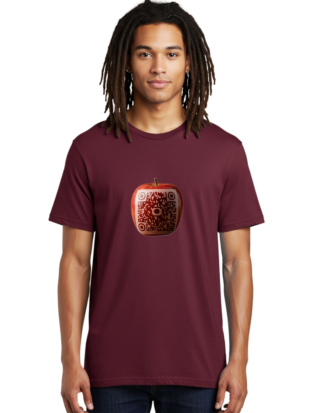 Qr-Apple Men'S Graphic Tee, 100% Cotton, Comfortable Casual Summer Wear, Machine Washable, Vintage Camera, Old Camera, Antique Camera, Black Camera, Classic Photography, Photography Equipment, Nostalgic Device, Film Camera, Camera Art Bao778