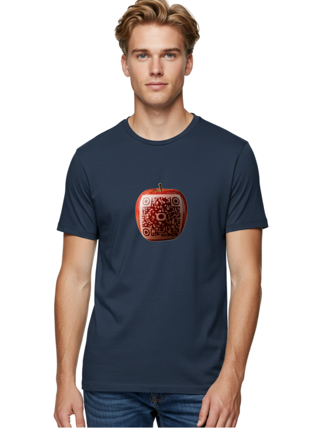 Qr-Apple Men'S Graphic Tee, 100% Cotton, Comfortable Casual Summer Wear, Machine Washable, Vintage Camera, Old Camera, Antique Camera, Black Camera, Classic Photography, Photography Equipment, Nostalgic Device, Film Camera, Camera Art Bao778