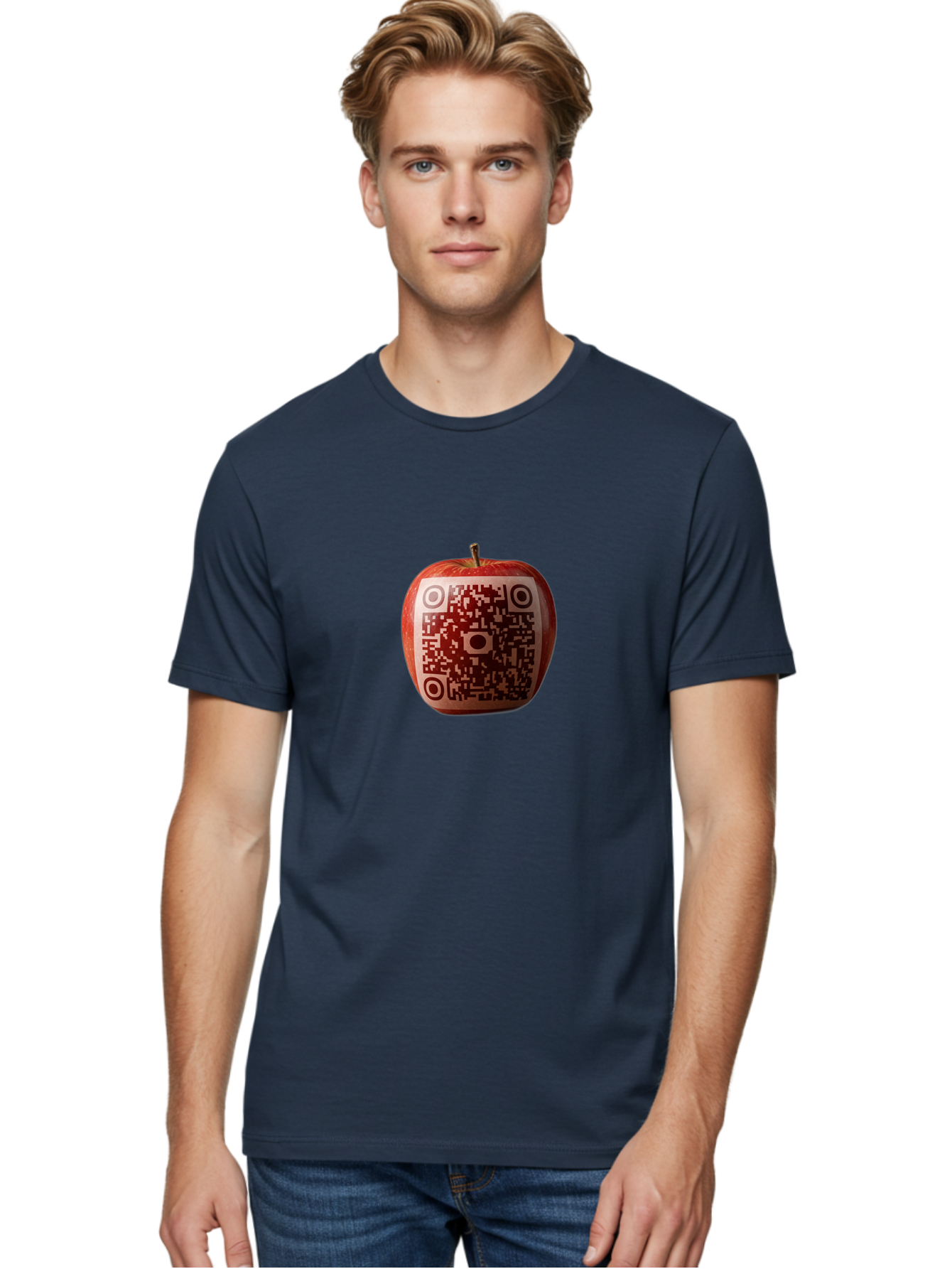 Qr-Apple Men'S Graphic Tee, 100% Cotton, Comfortable Casual Summer Wear, Machine Washable, Vintage Camera, Old Camera, Antique Camera, Black Camera, Classic Photography, Photography Equipment, Nostalgic Device, Film Camera, Camera Art Bao778