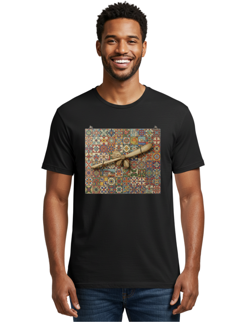 Quill-Pen-On-Tiles Men'S Graphic Tee, 100% Cotton, Comfortable Casual Summer Wear, Machine Washable, Vintage Camera, Old Camera, Antique Camera, Black Camera, Classic Photography, Photography Equipment, Nostalgic Device, Film Camera, Bao779
